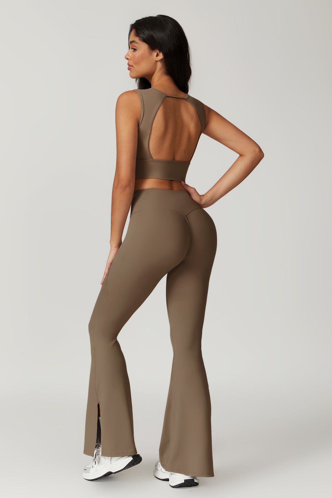 Allison Flare Leggings - Latte