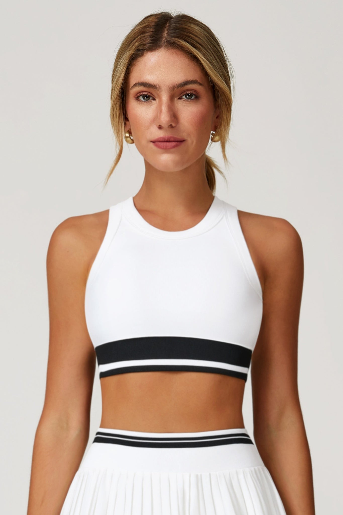 Sienna Crop Top - White - Maison and Aurora