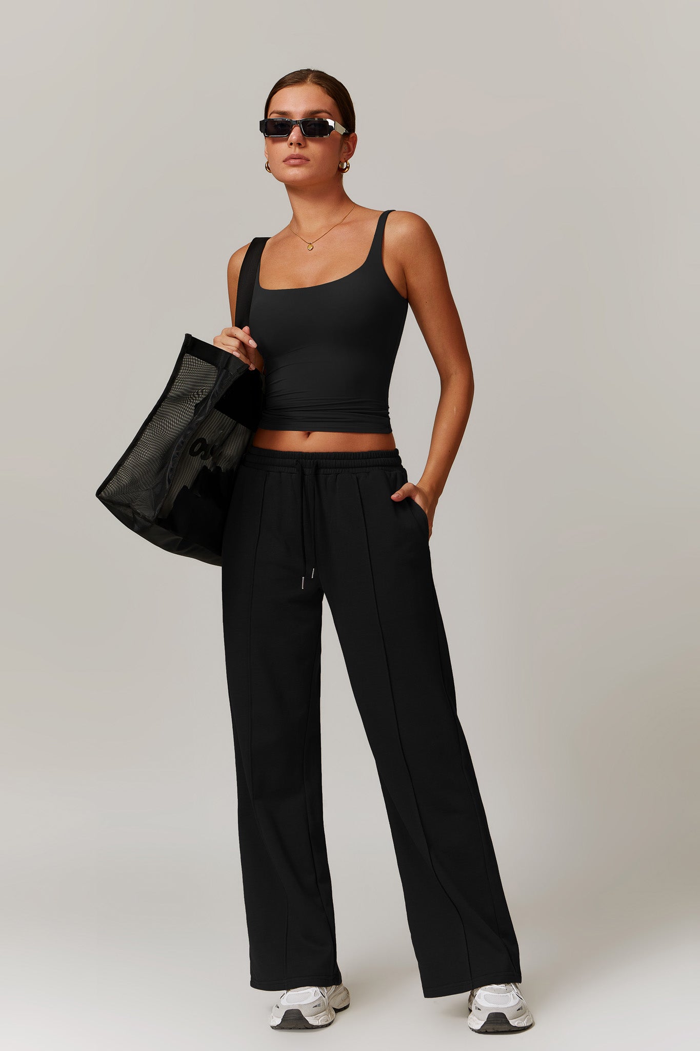 Amber Sleeveless Top - Black