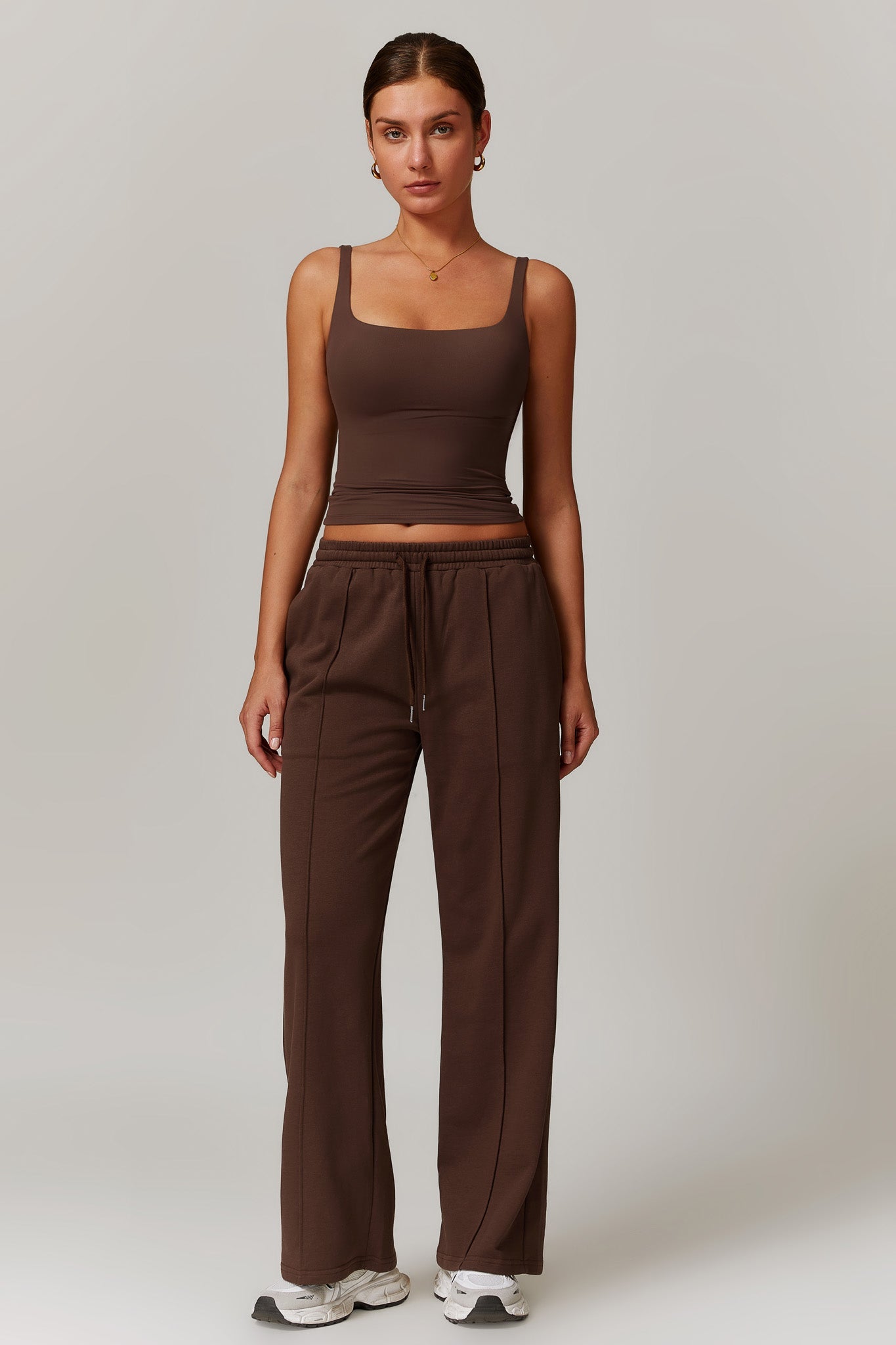 Amber Sleeveless Top - Brown