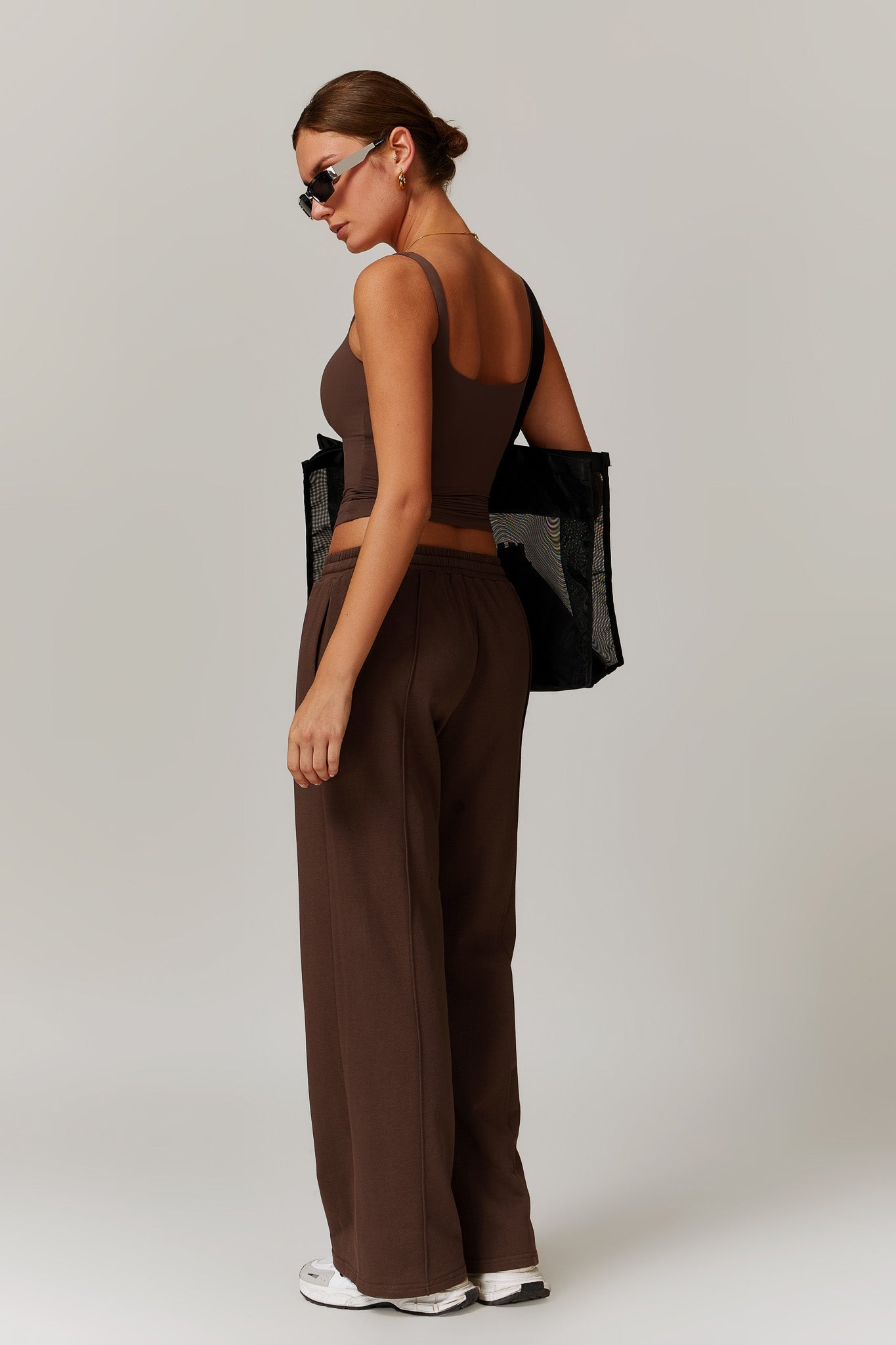 Amber Sleeveless Top - Brown
