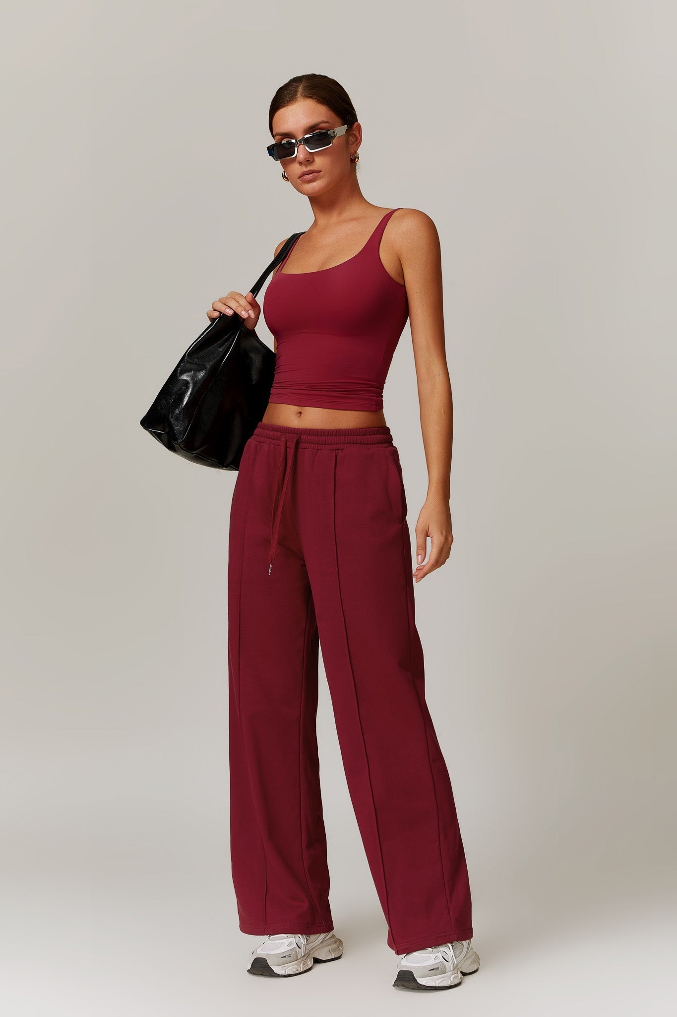 Amber Sleeveless Top - Maroon