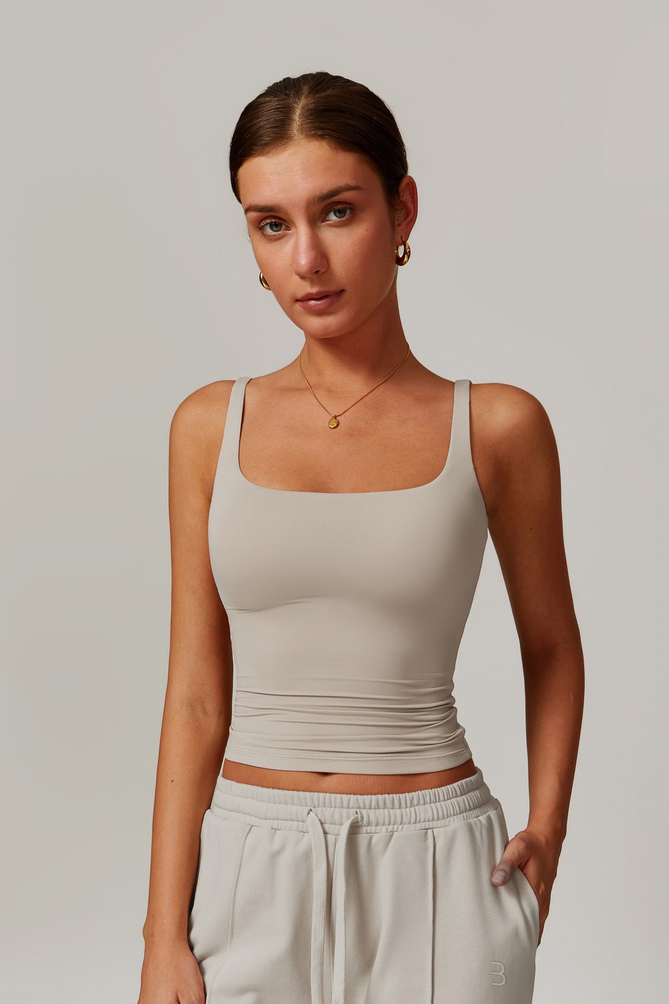 Amber Sleeveless Top - Ivory
