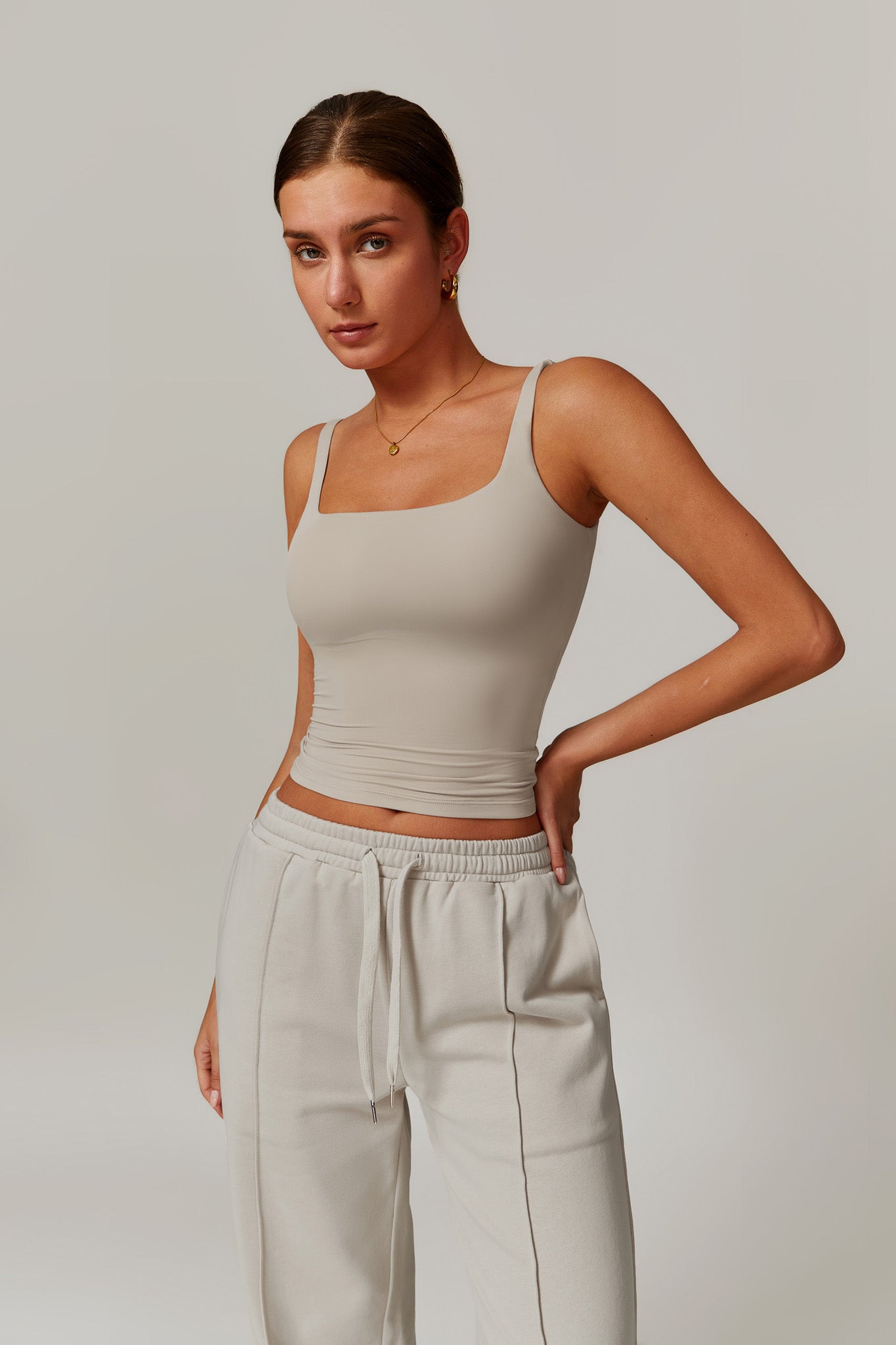 Amber Sleeveless Top - Ivory