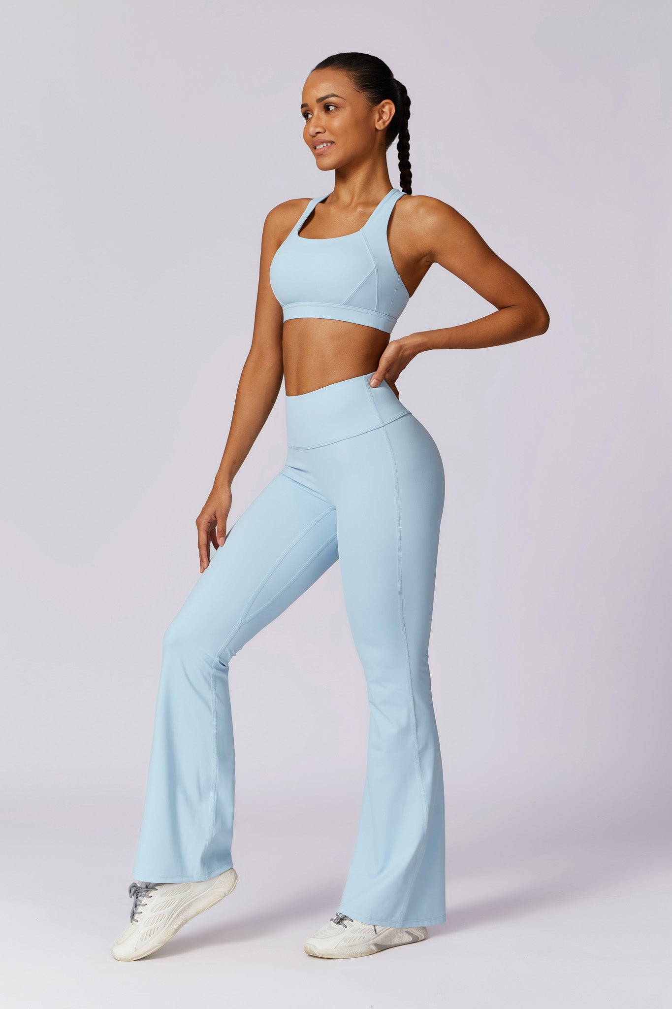 Haven Flare Leggings - Ice Blue