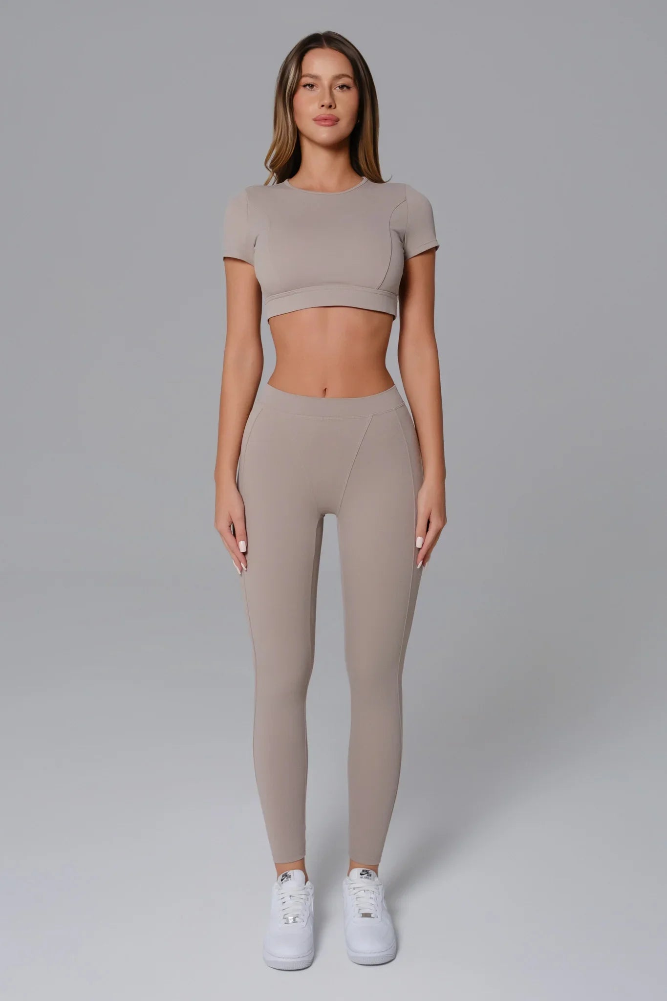 Marcella Crop Top - Greige - Maison and Aurora