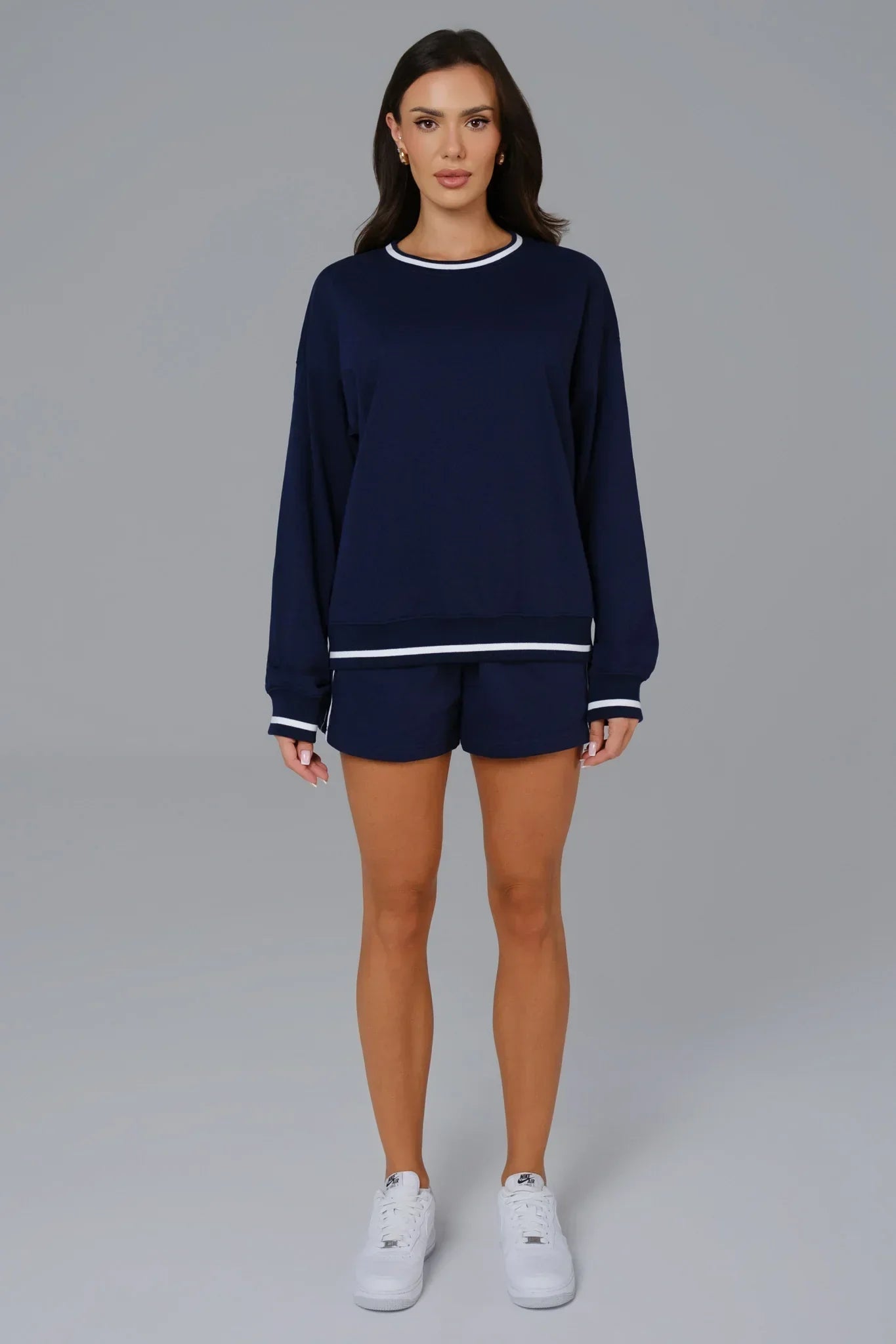 Shelly Oversized Sweatshirt - Azure Blue - Maison and Aurora