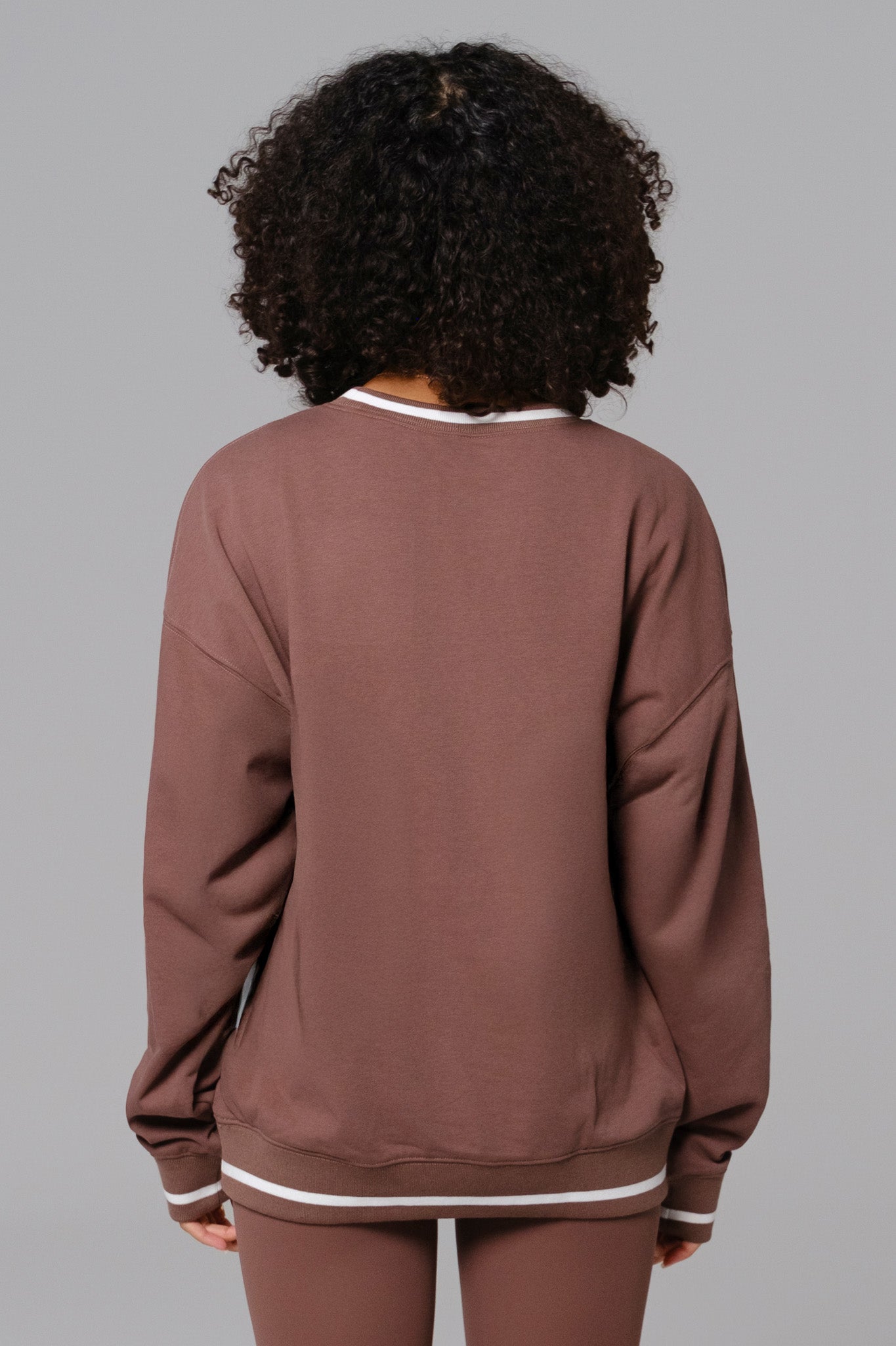 Shelly Oversized Sweatshirt - Soft Chestnut - Maison and Aurora