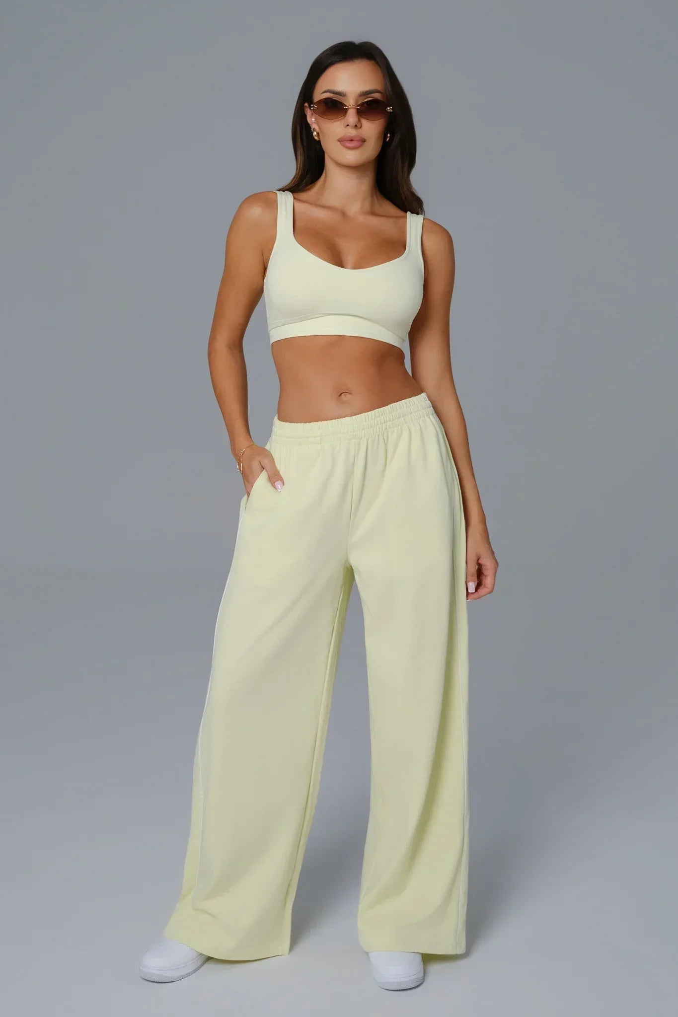 Shelly Sports Bra - Lime - Maison and Aurora