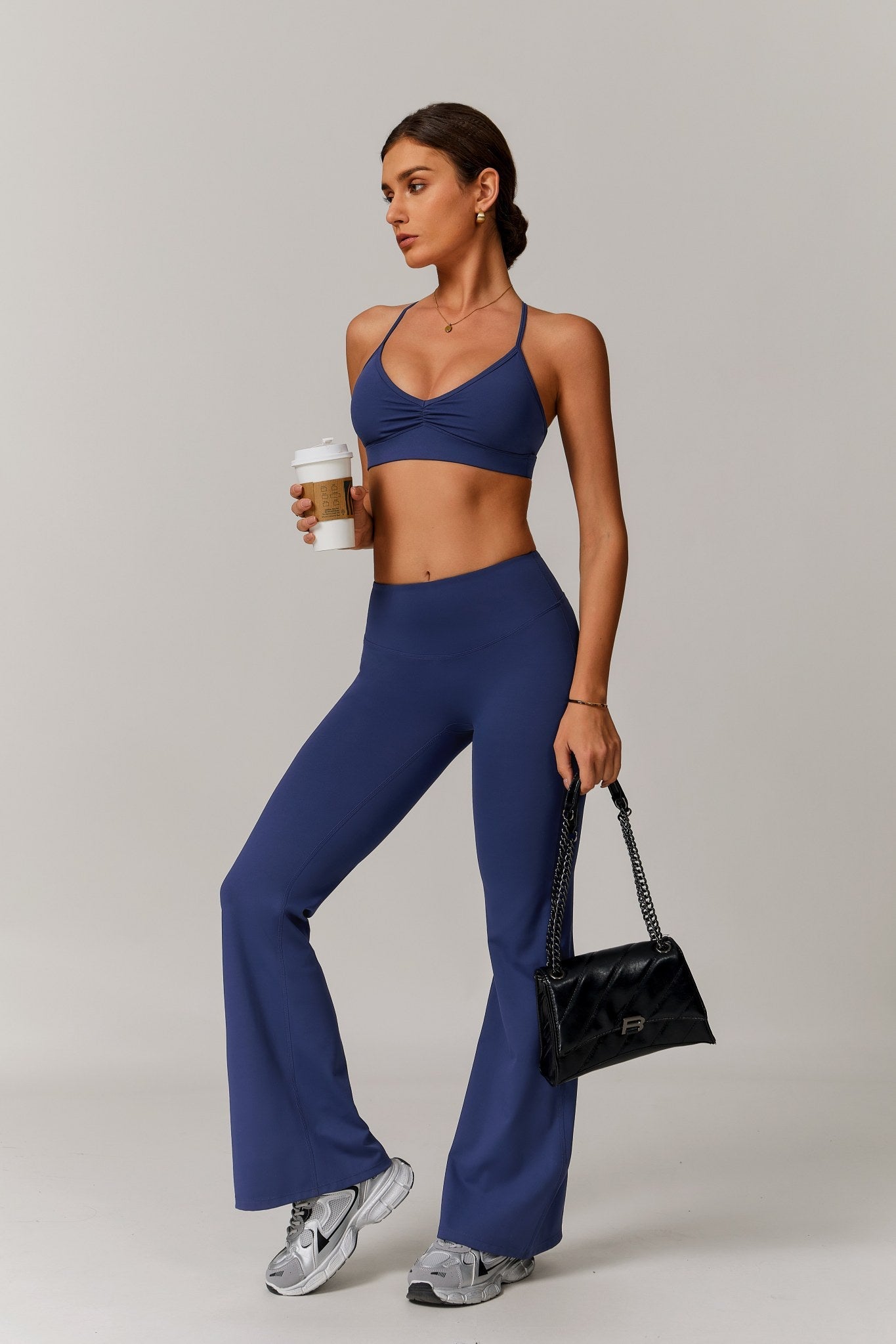 Infinity Flare Leggings - Navy - Maison and Aurora