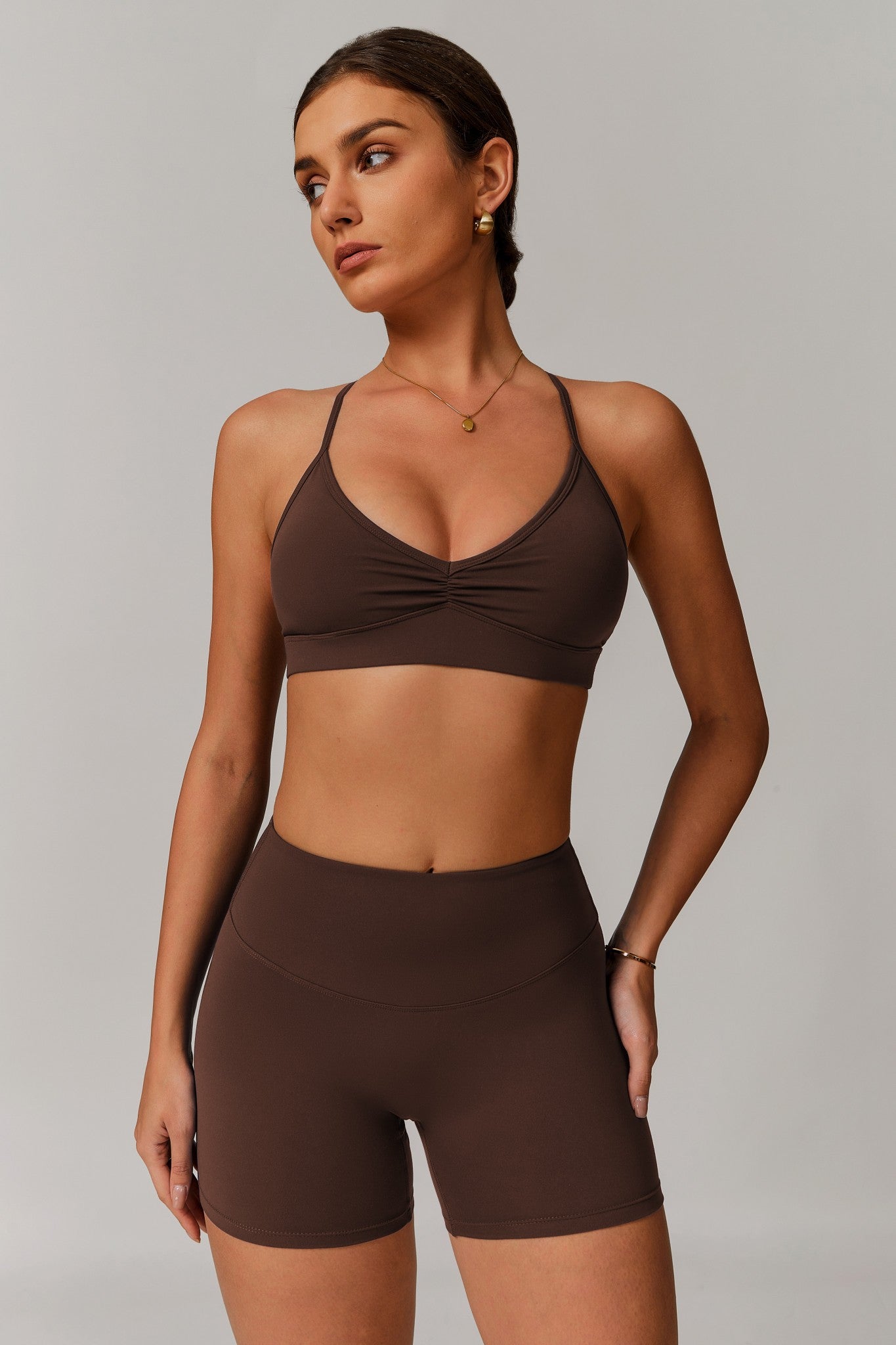 Infinity Sports Bra - Cocoa - Maison and Aurora