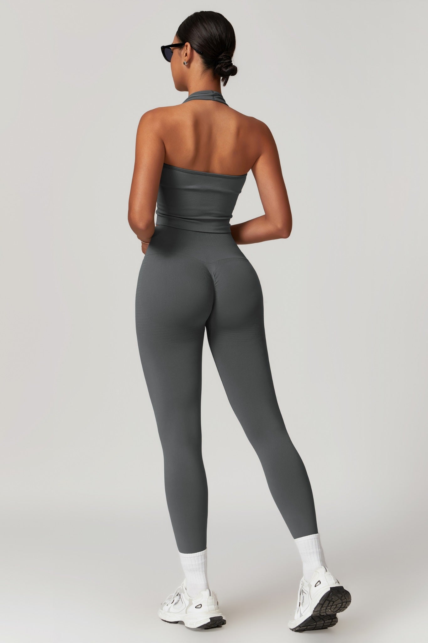 Stella Halter Top - Dark Gray