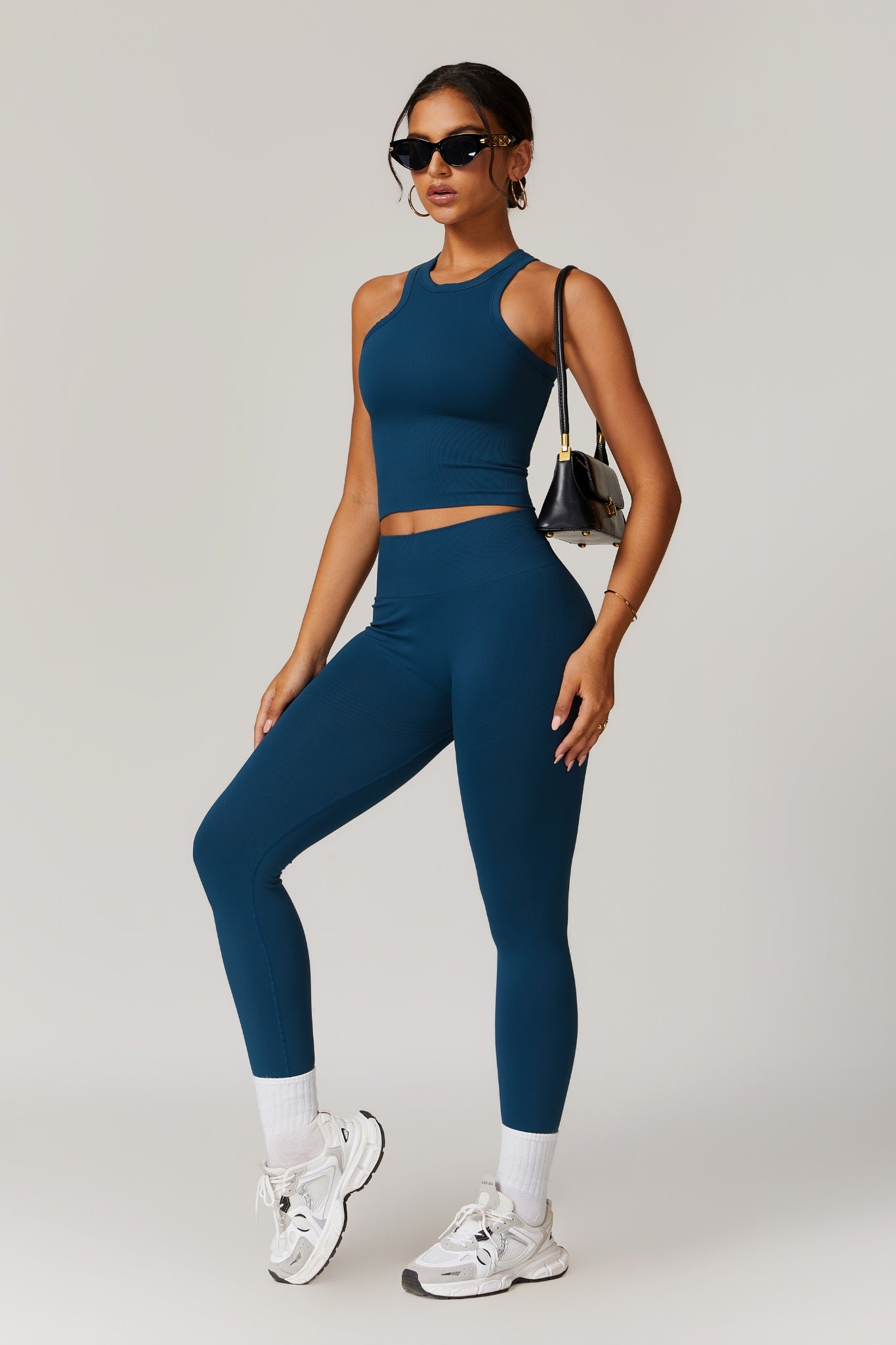Everyday Racer Top - Navy - Maison and Aurora