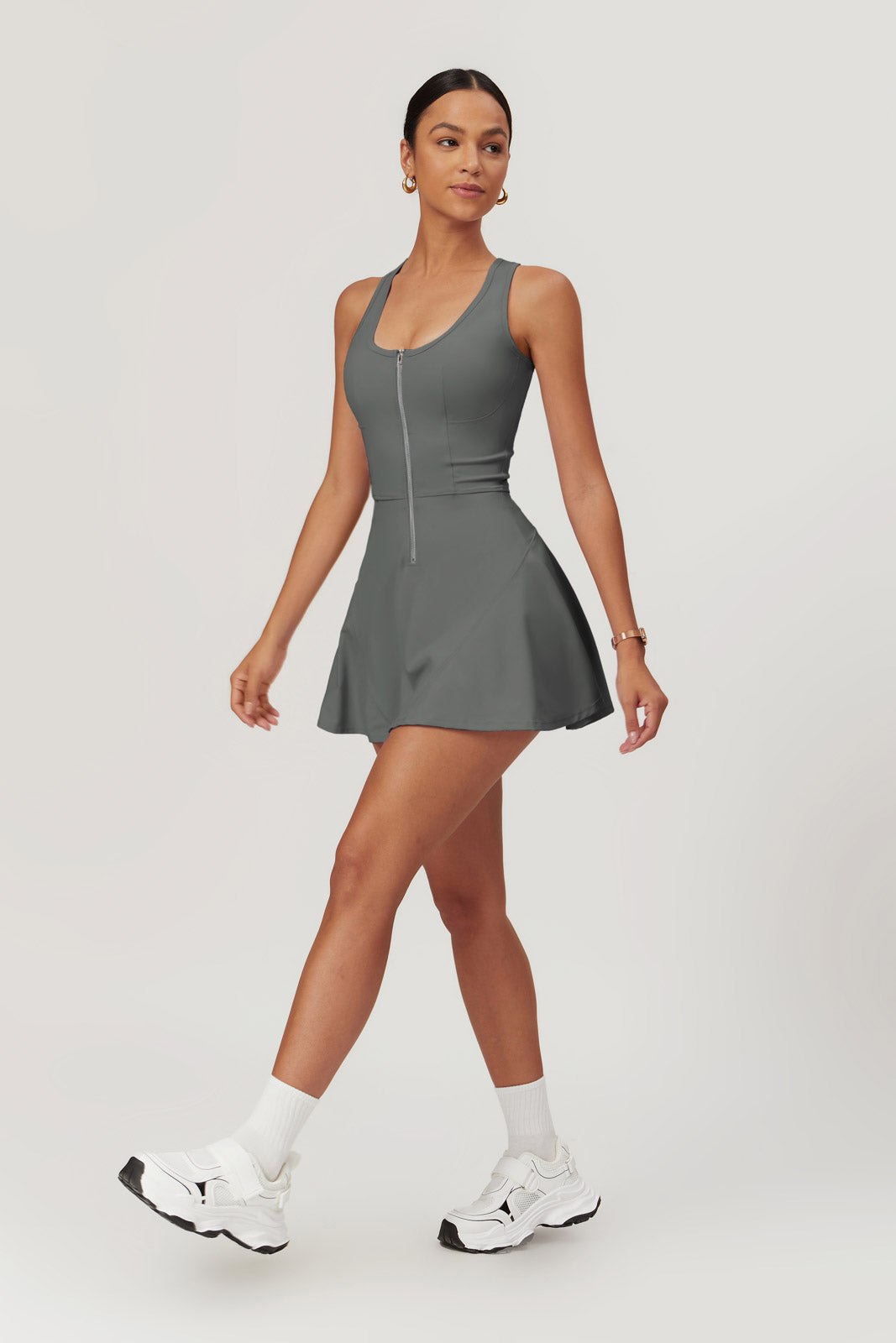 Sara Mini Dress - Aesthetic Gray - Maison and Aurora