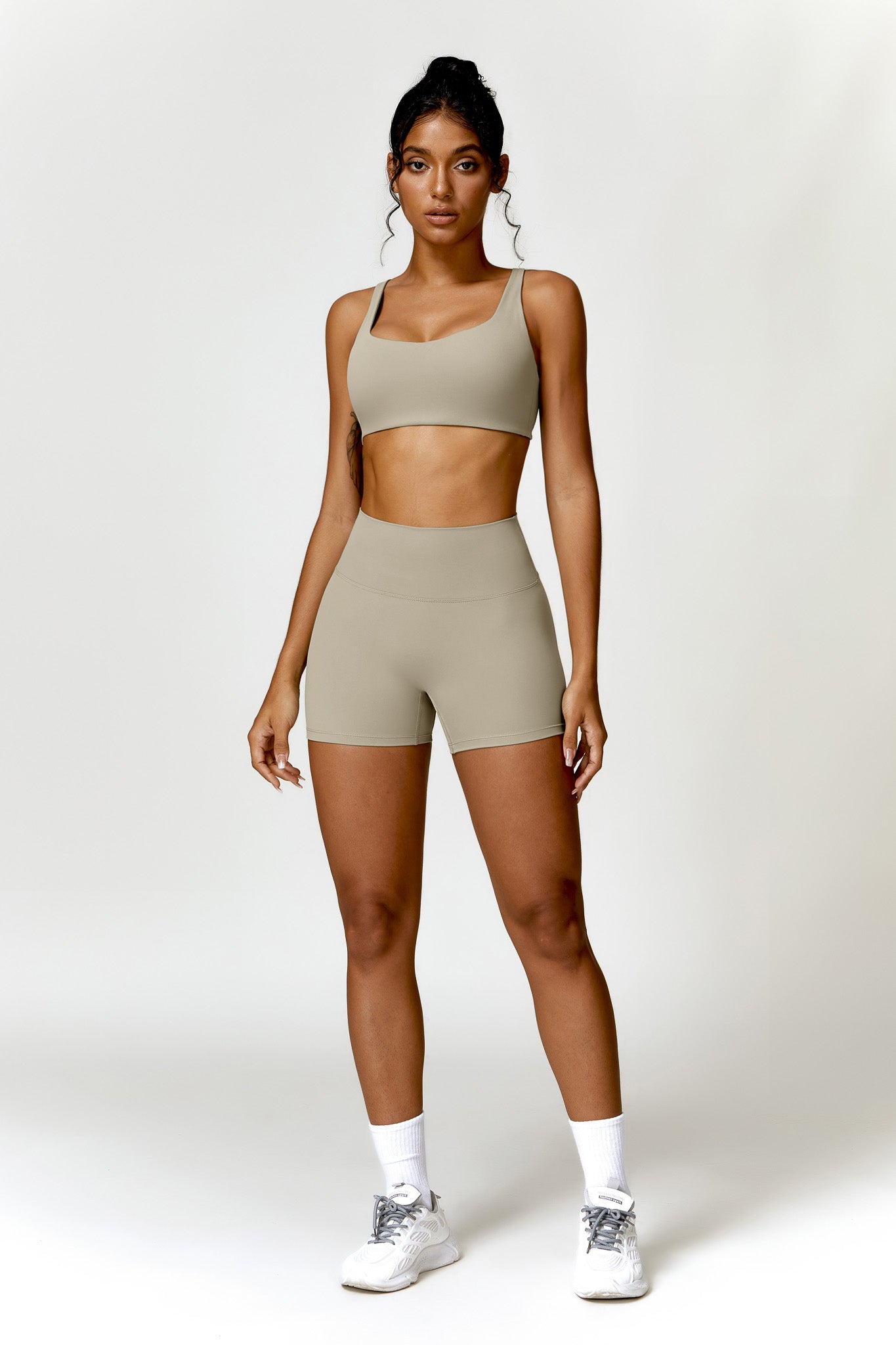 Madeline Shorts - Almond Tan - Maison and Aurora