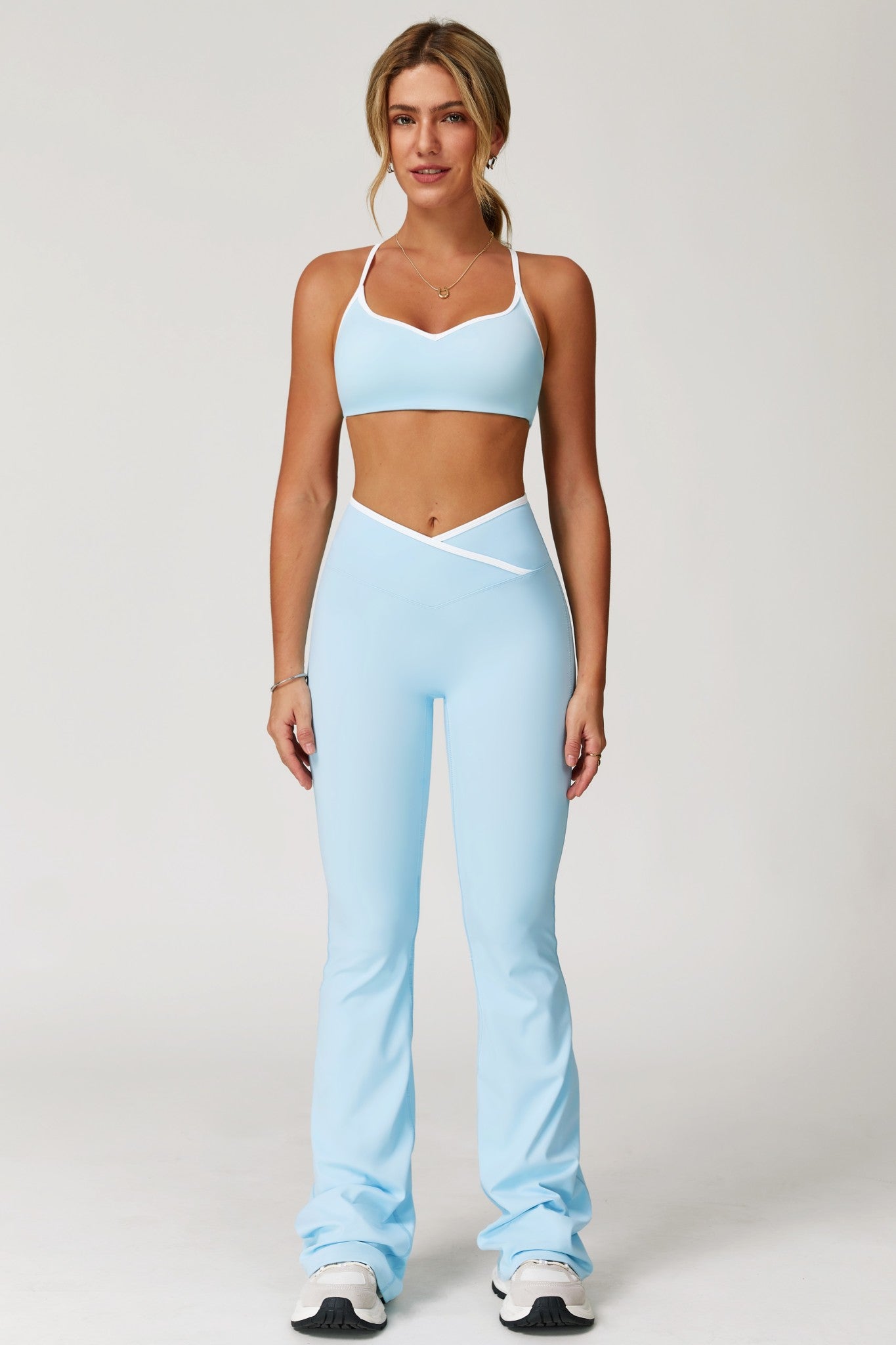 Angel Flare Leggings - Baby Blue - Maison and Aurora