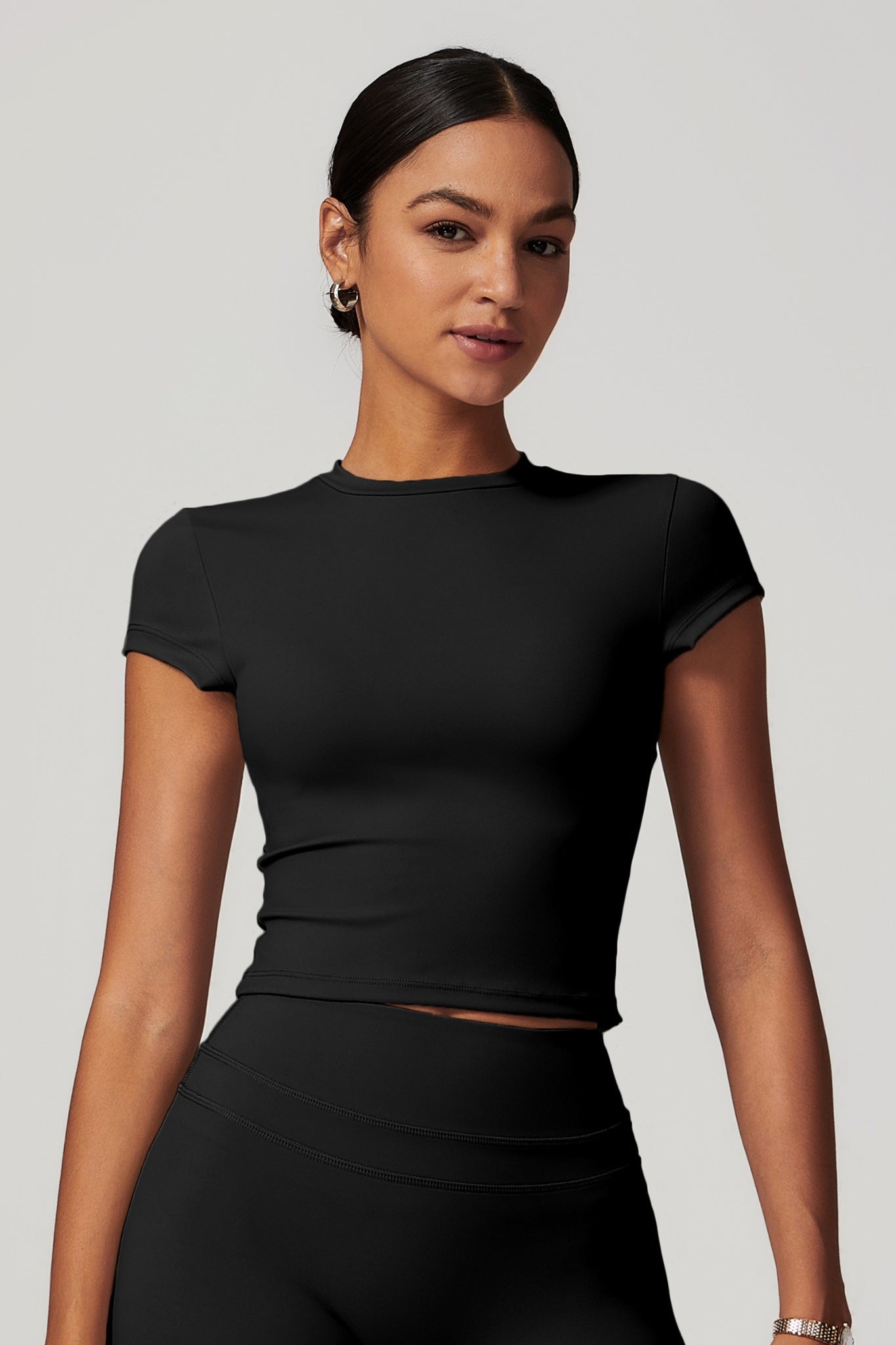 Alexa Crop Top - Black - Maison and Aurora