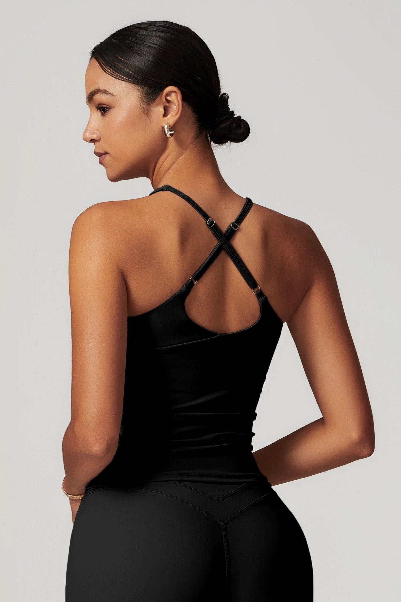 Alexa Sleeveless Top - Black - Maison and Aurora