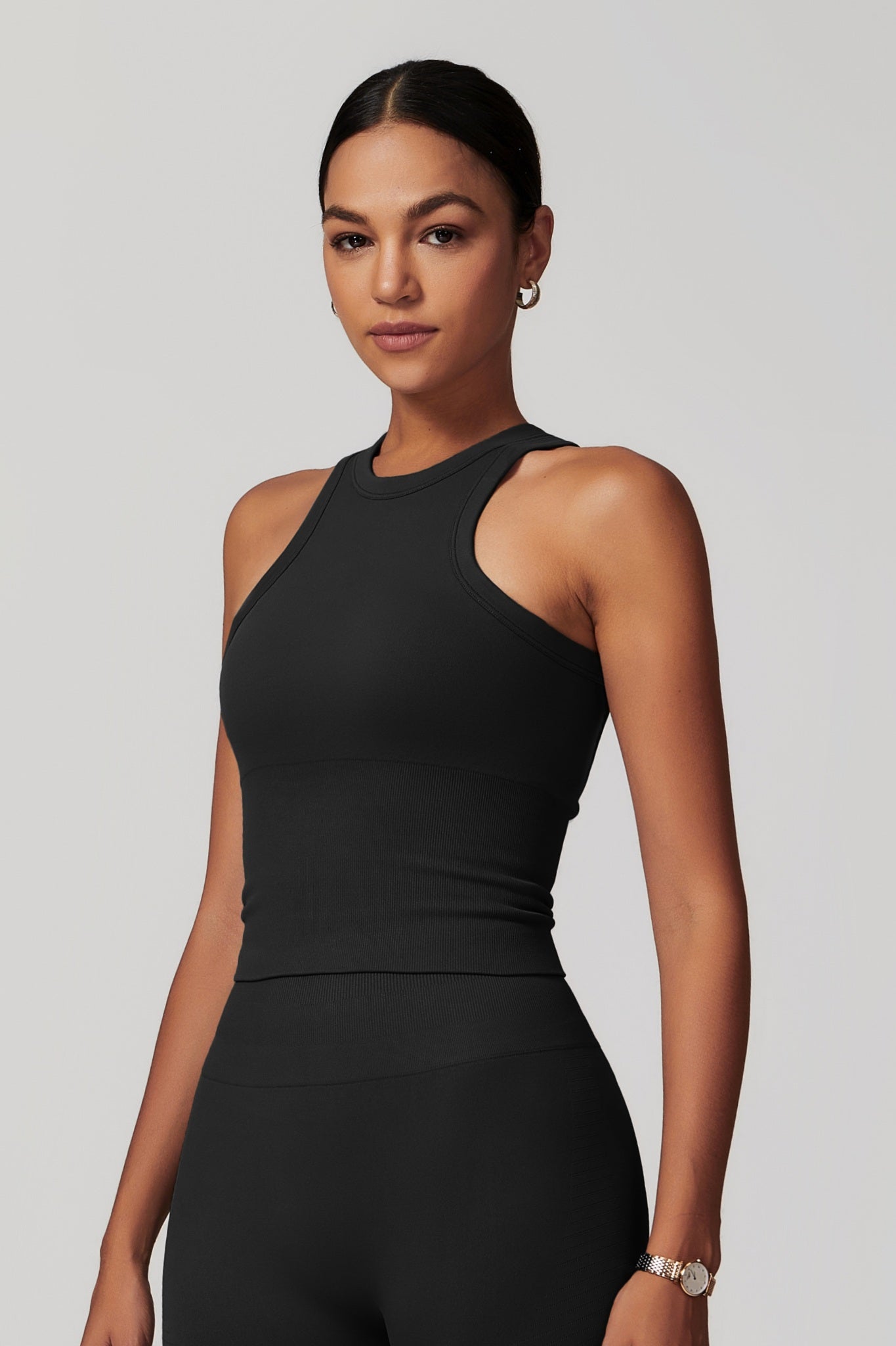 Everyday Racer Top - Black - Maison and Aurora