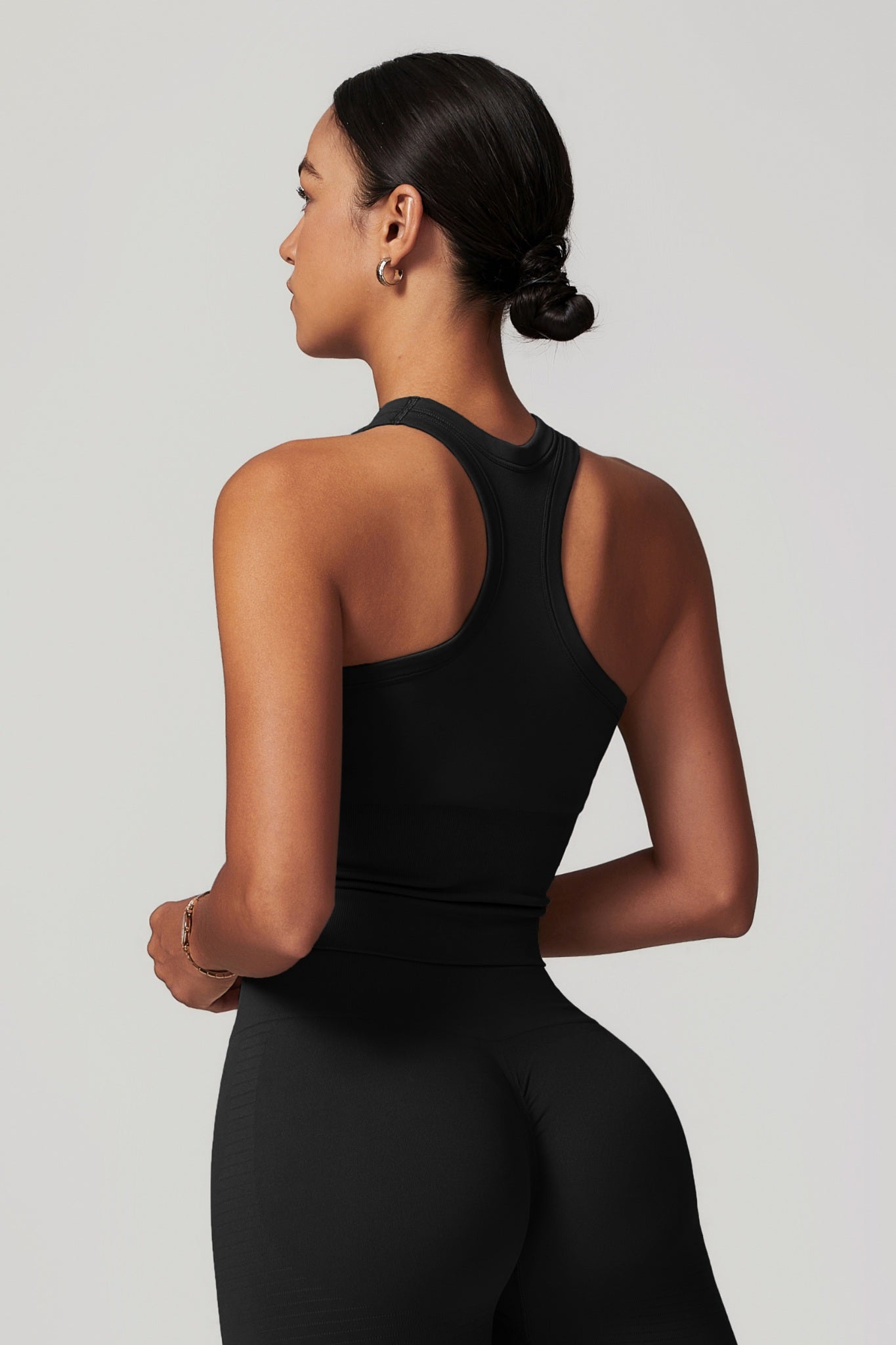 Everyday Racer Top - Black - Maison and Aurora