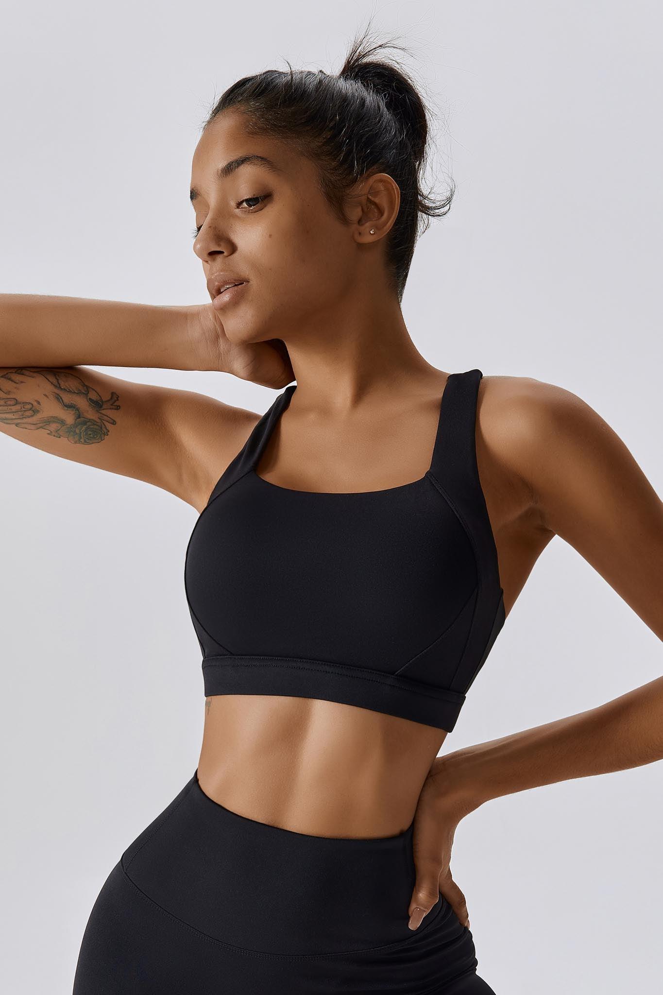 Fit Sports Bra - Black - Maison and Aurora