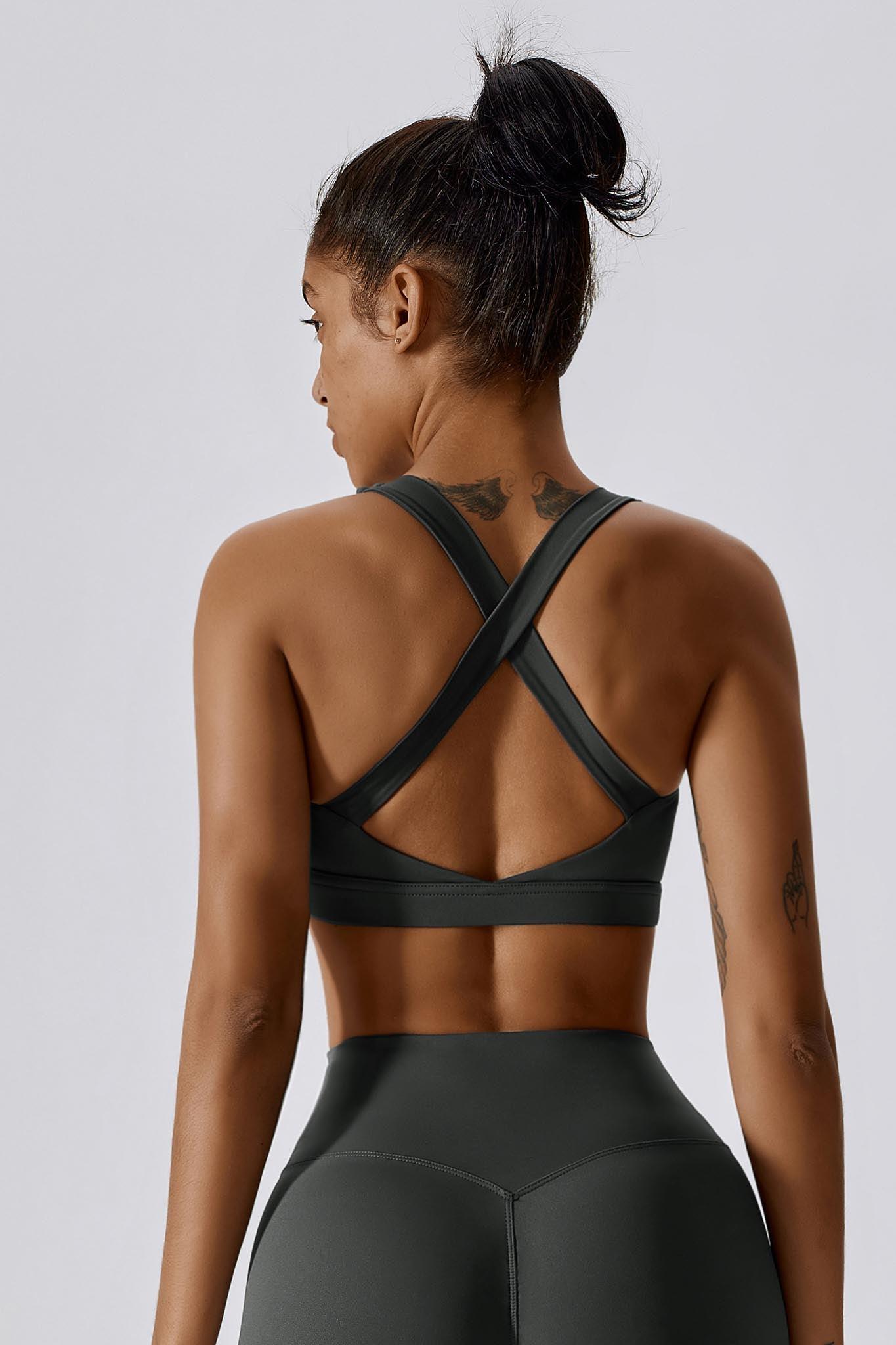 Fit Sports Bra - Charcoal - Maison and Aurora