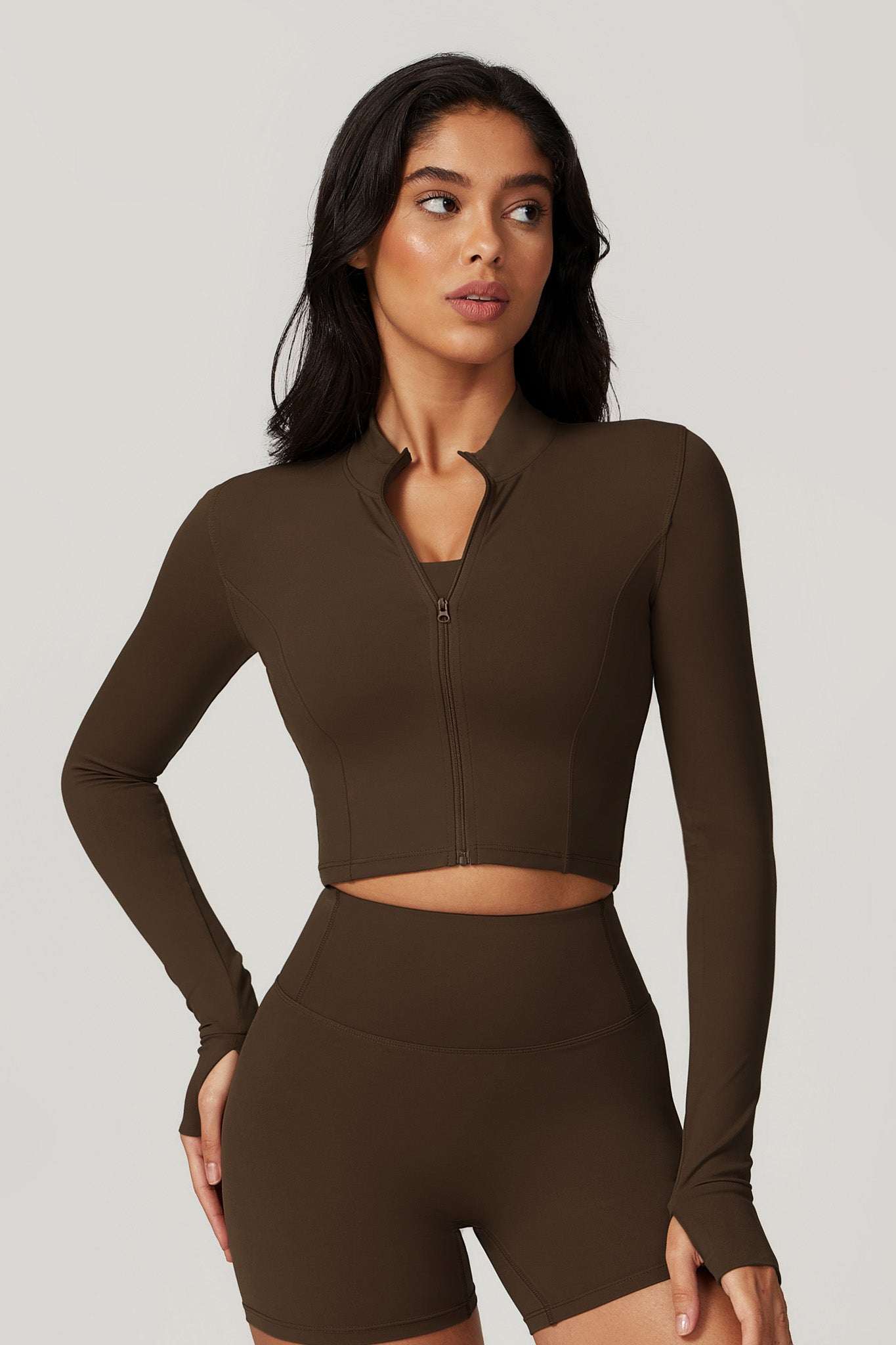 Fit Jacket - Cocoa - Maison and Aurora