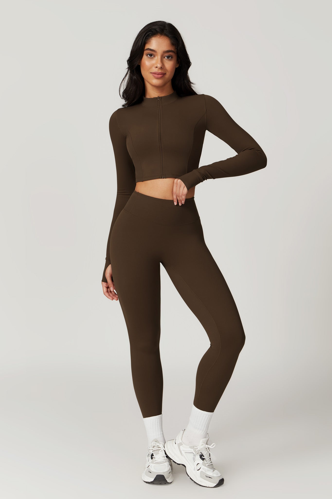 Fit Jacket - Cocoa - Maison and Aurora