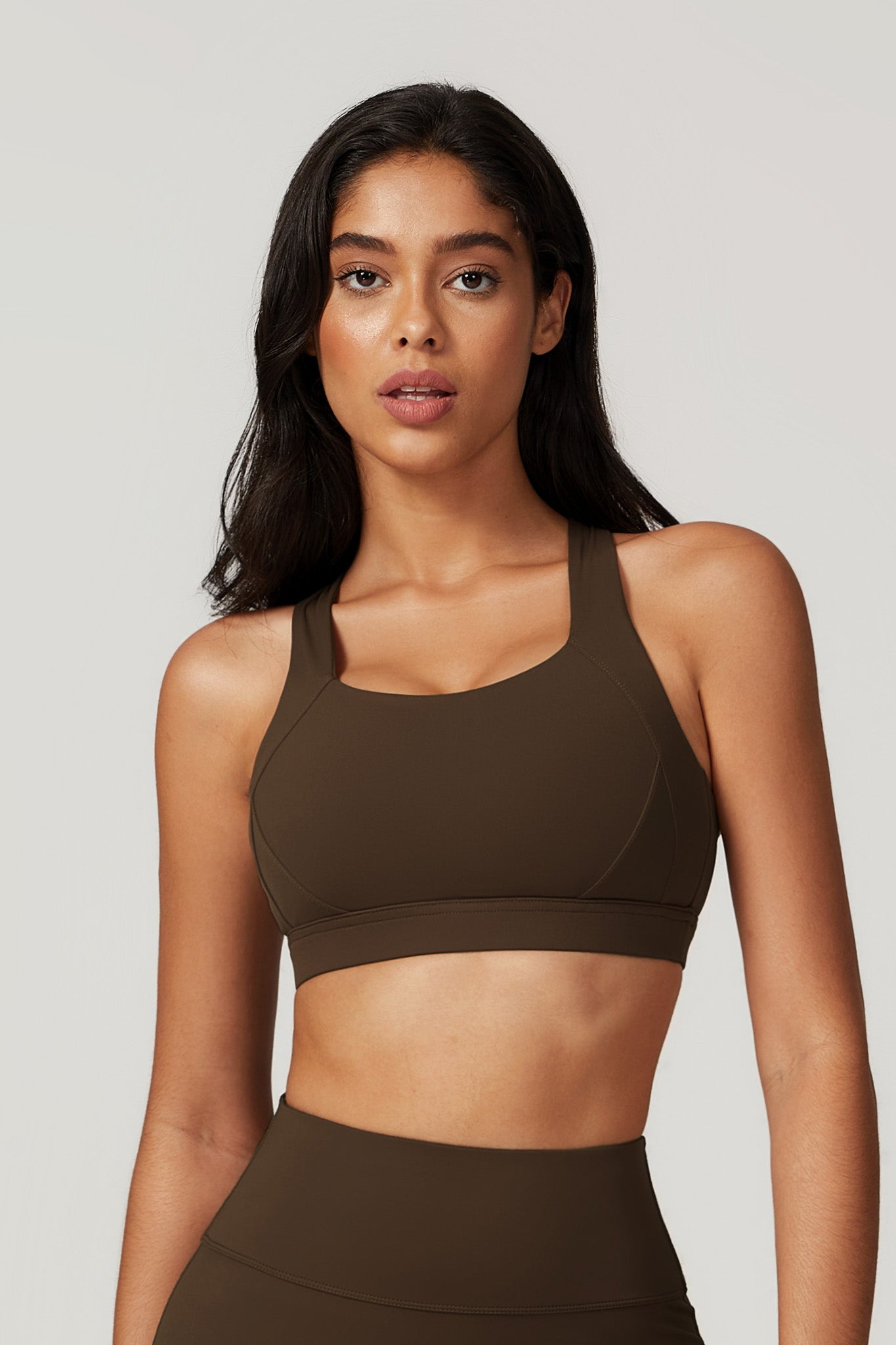Fit Sports Bra - Cocoa - Maison and Aurora