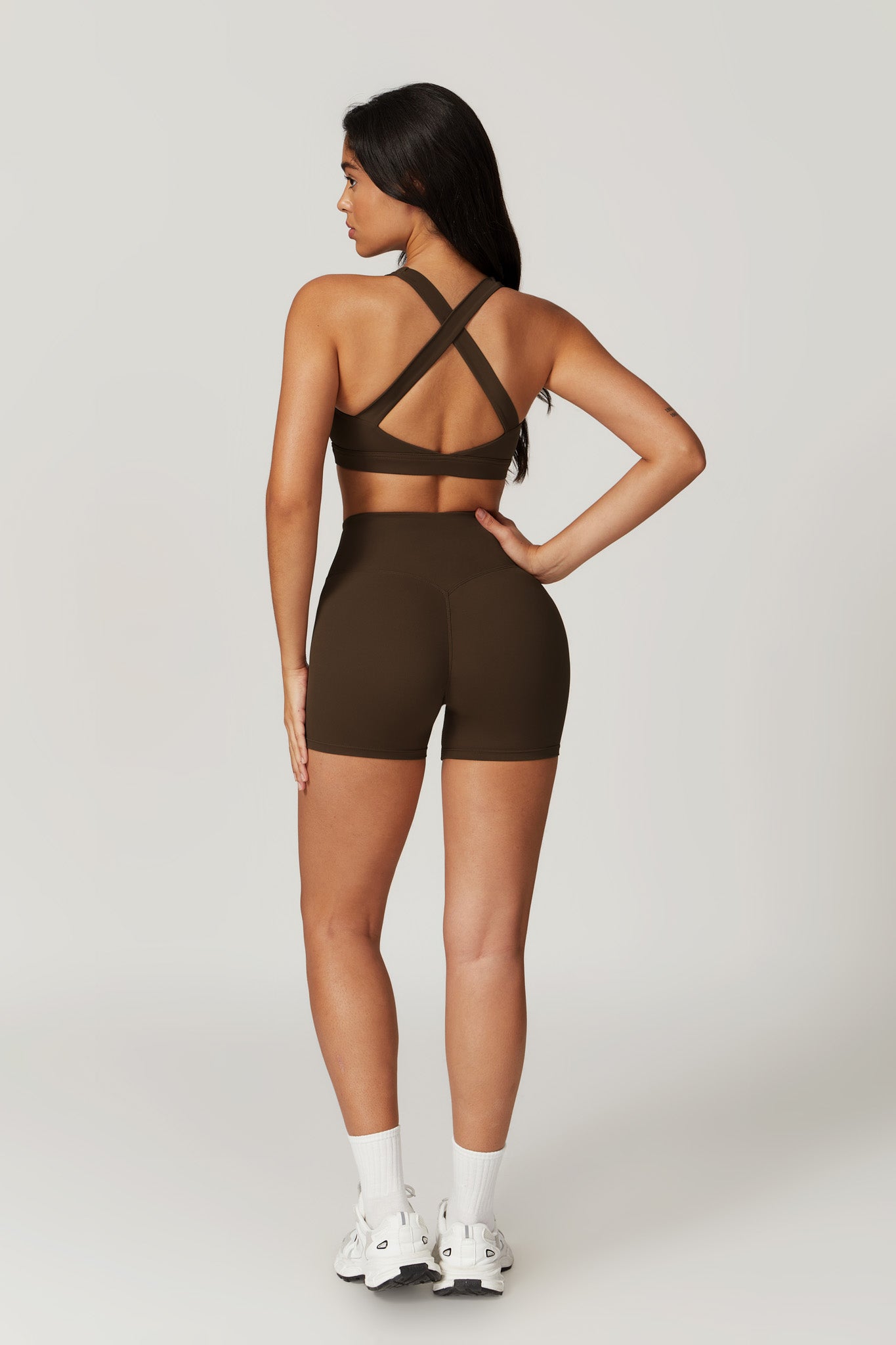 Fit Sports Bra - Cocoa - Maison and Aurora