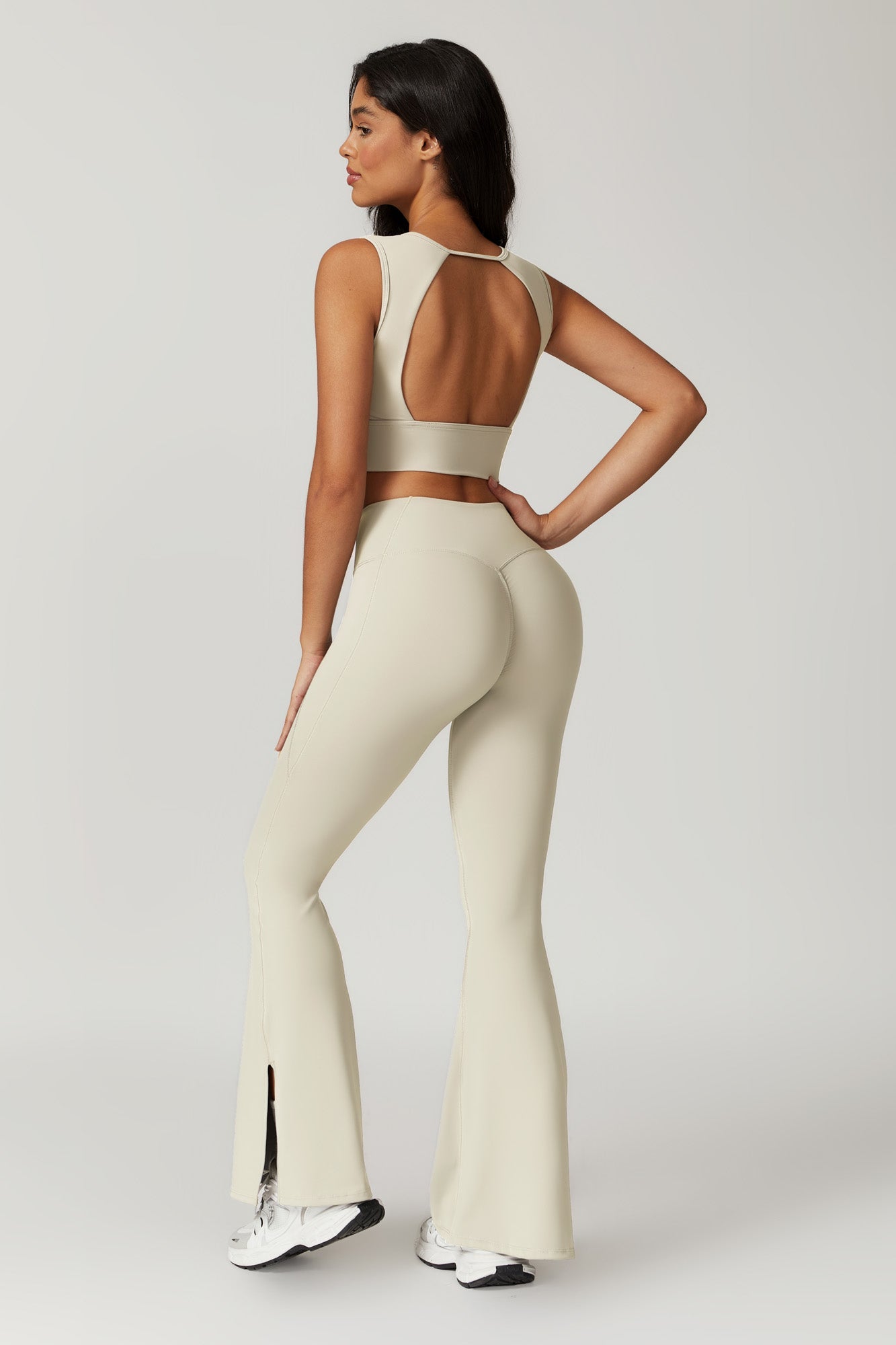 Isla Flare Leggings - Cream - Maison and Aurora