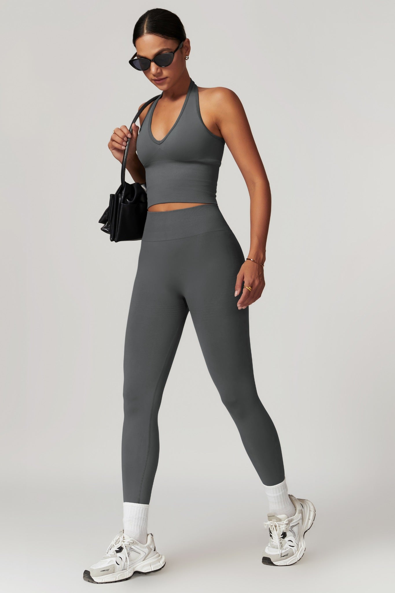 Everyday Halter Top - Dark Gray - Maison and Aurora
