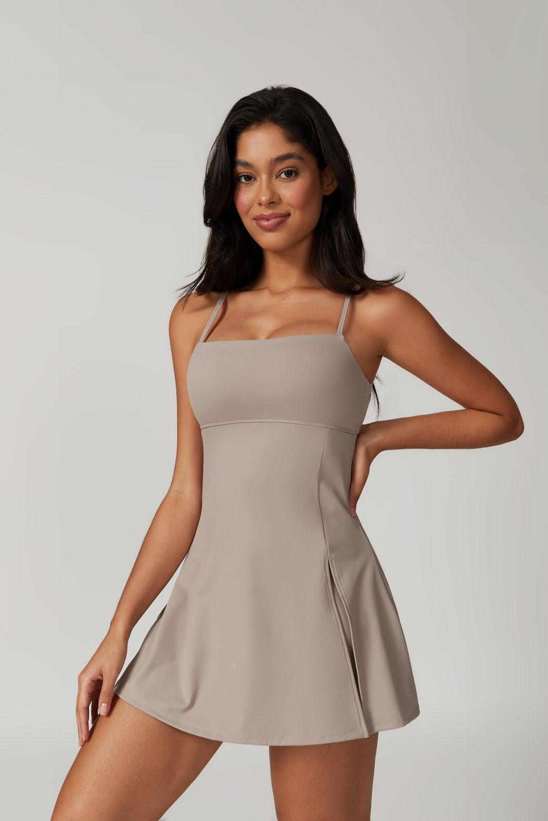 Amy Mini Dress - Dark Vanilla - Maison and Aurora