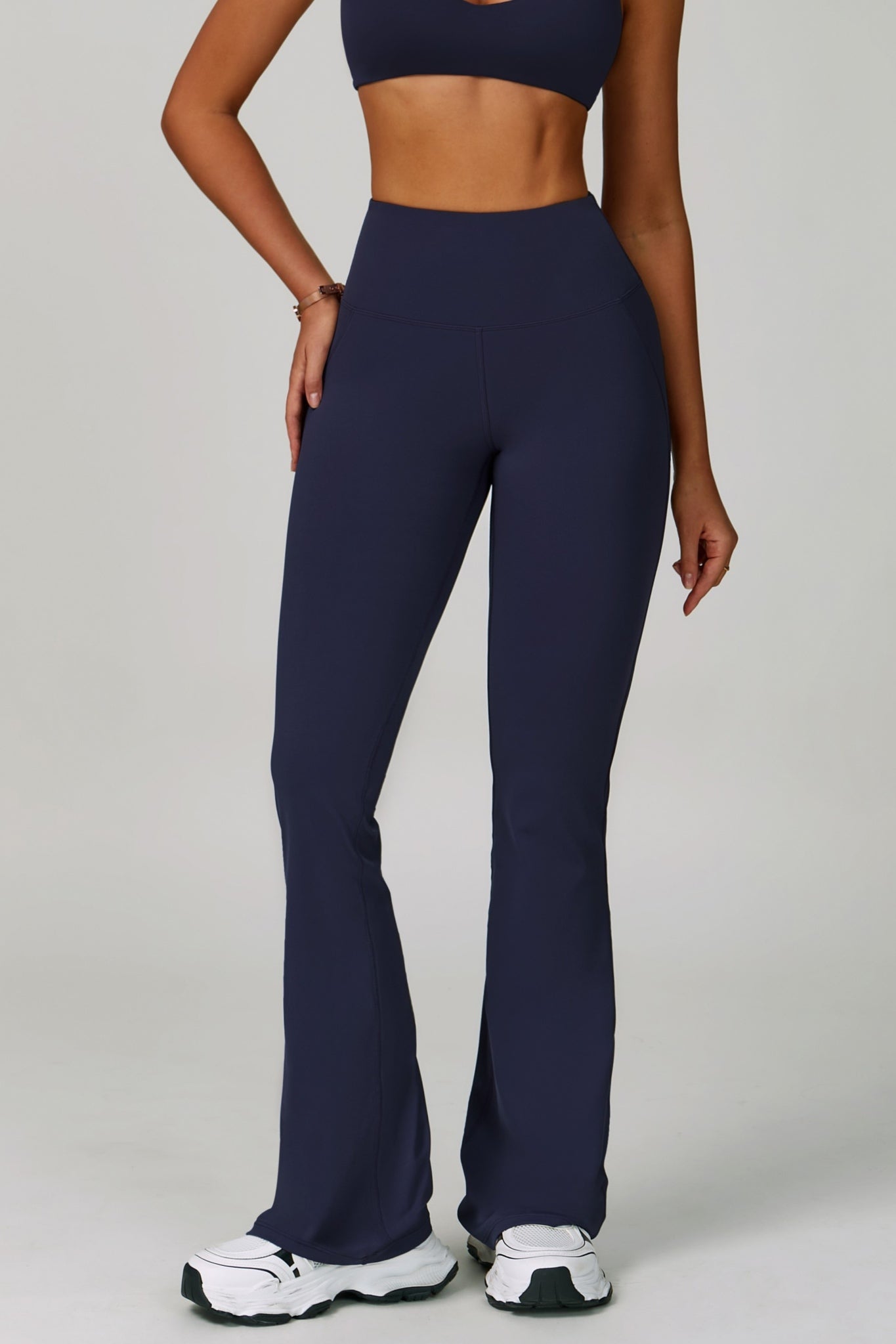 Esme Flare Leggings - Obsidian Blue - Maison and Aurora
