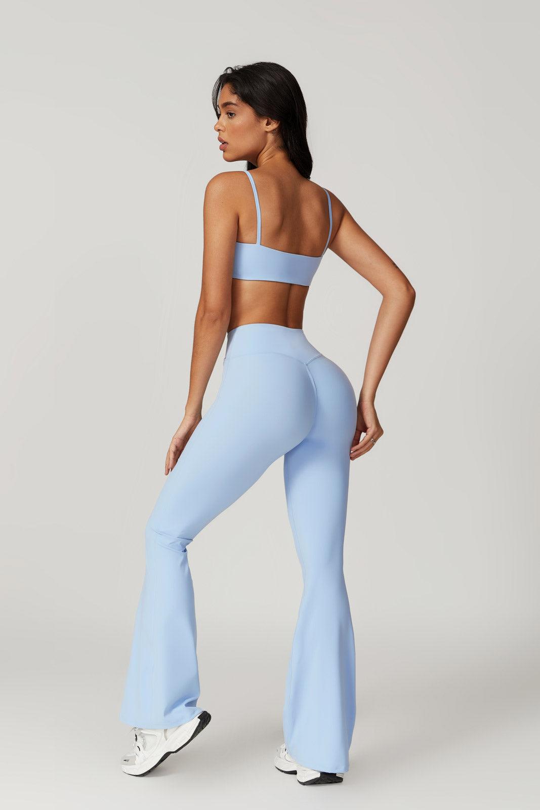 Daisy Flare Leggings - Ice Blue - Maison and Aurora