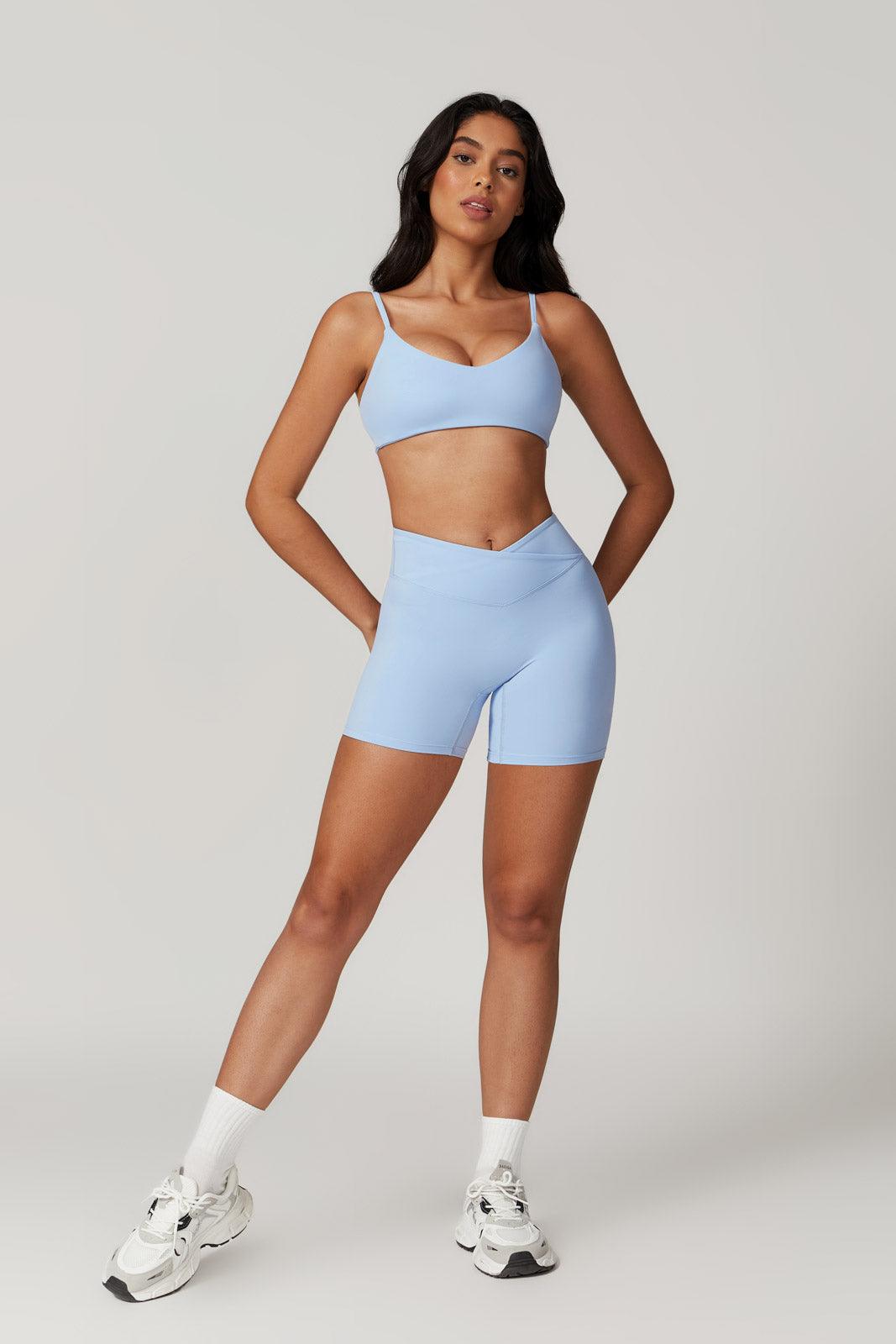 Daisy Sports Bra - Ice Blue - Maison and Aurora