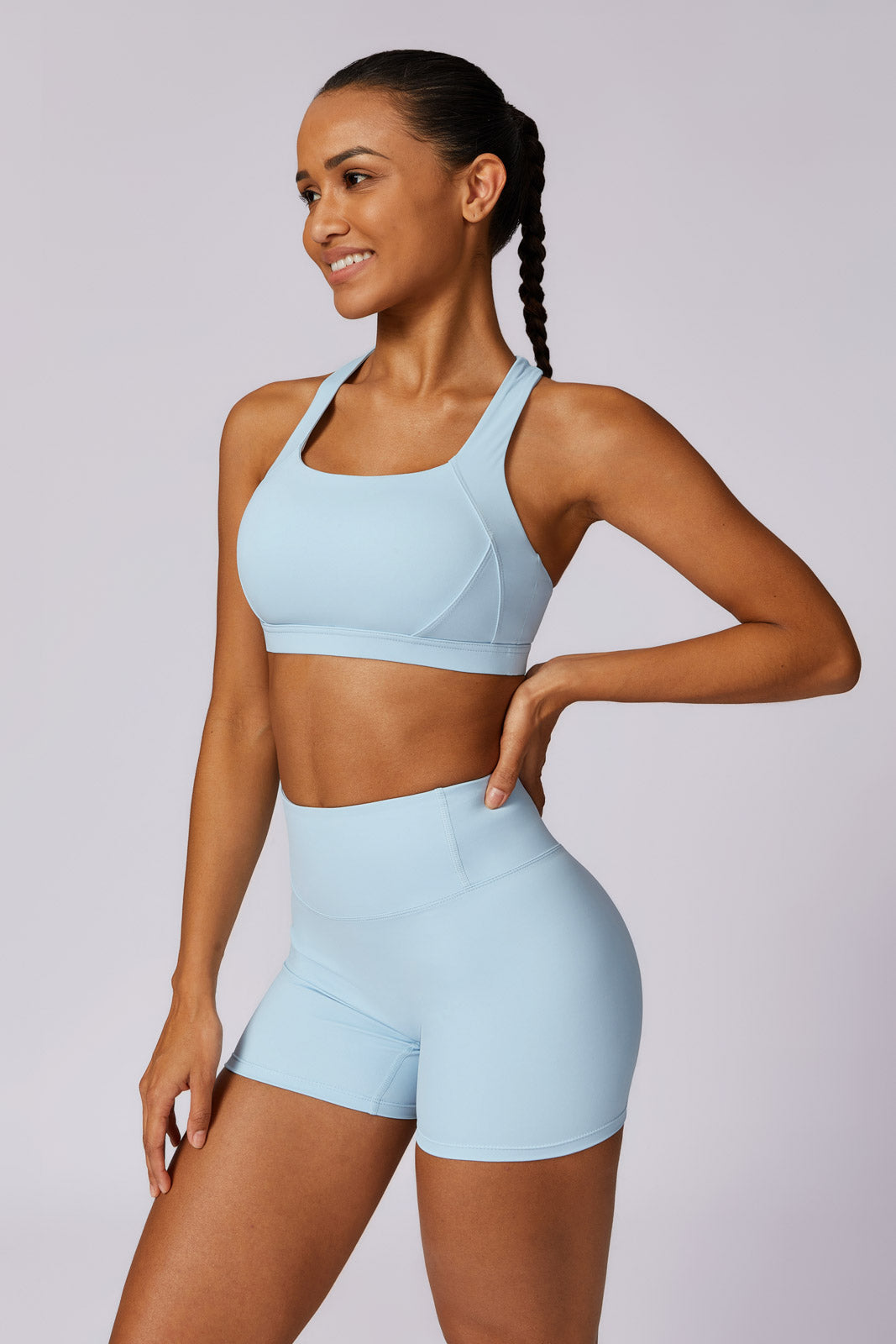 Fit Shorts - Ice Blue - Maison and Aurora