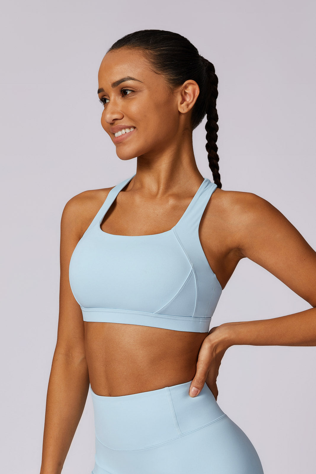 Fit Sports Bra - Ice Blue - Maison and Aurora