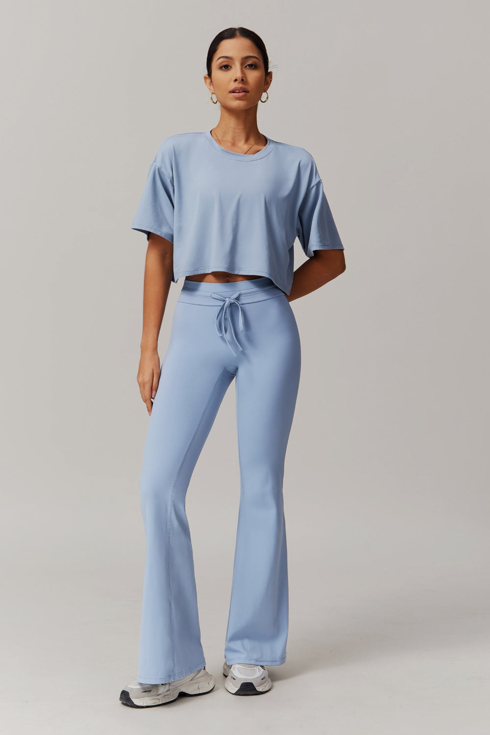 Ivy Flare Leggings - Ice Blue - Maison and Aurora