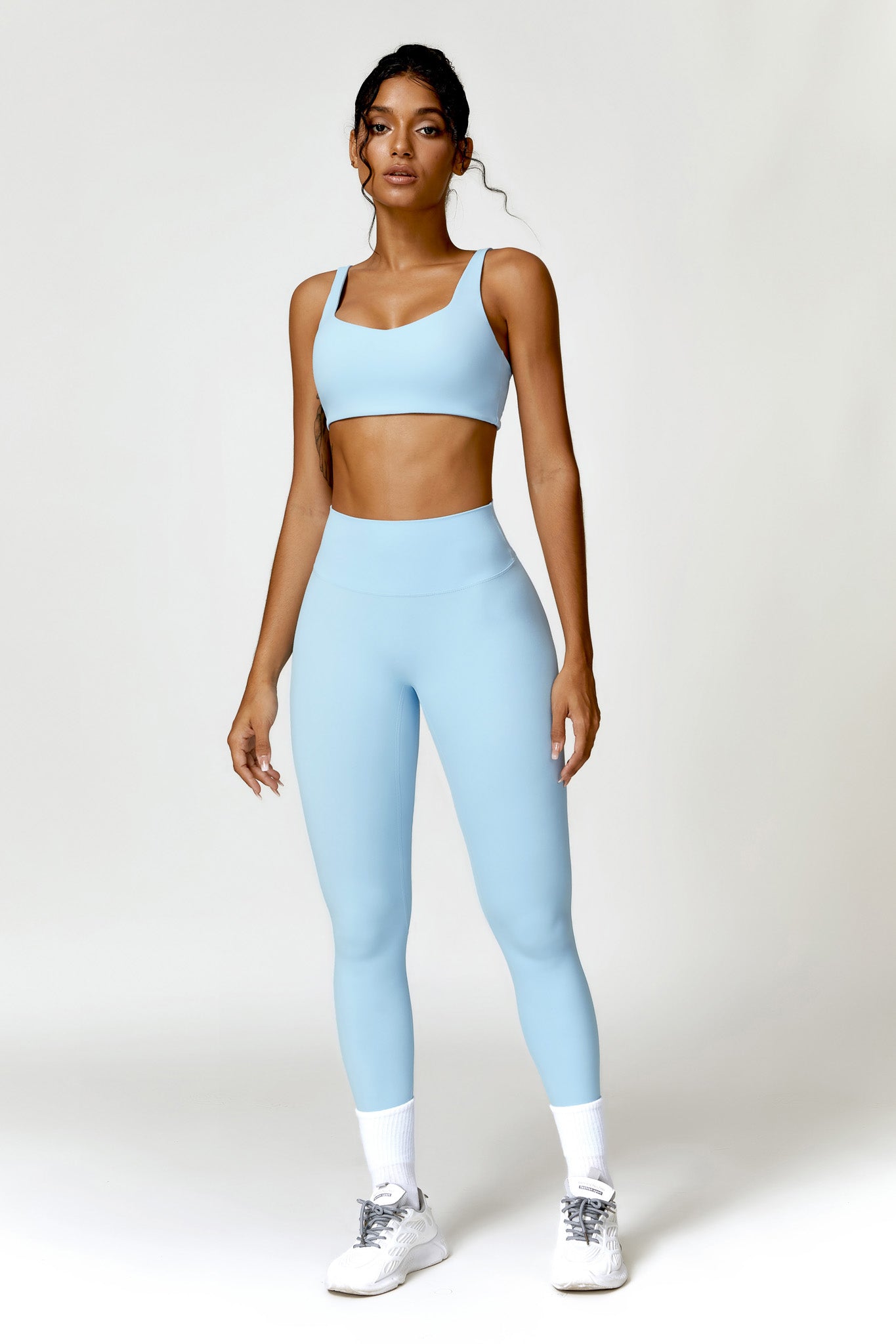 Madeline Sports Bra - Ice Blue - Maison and Aurora
