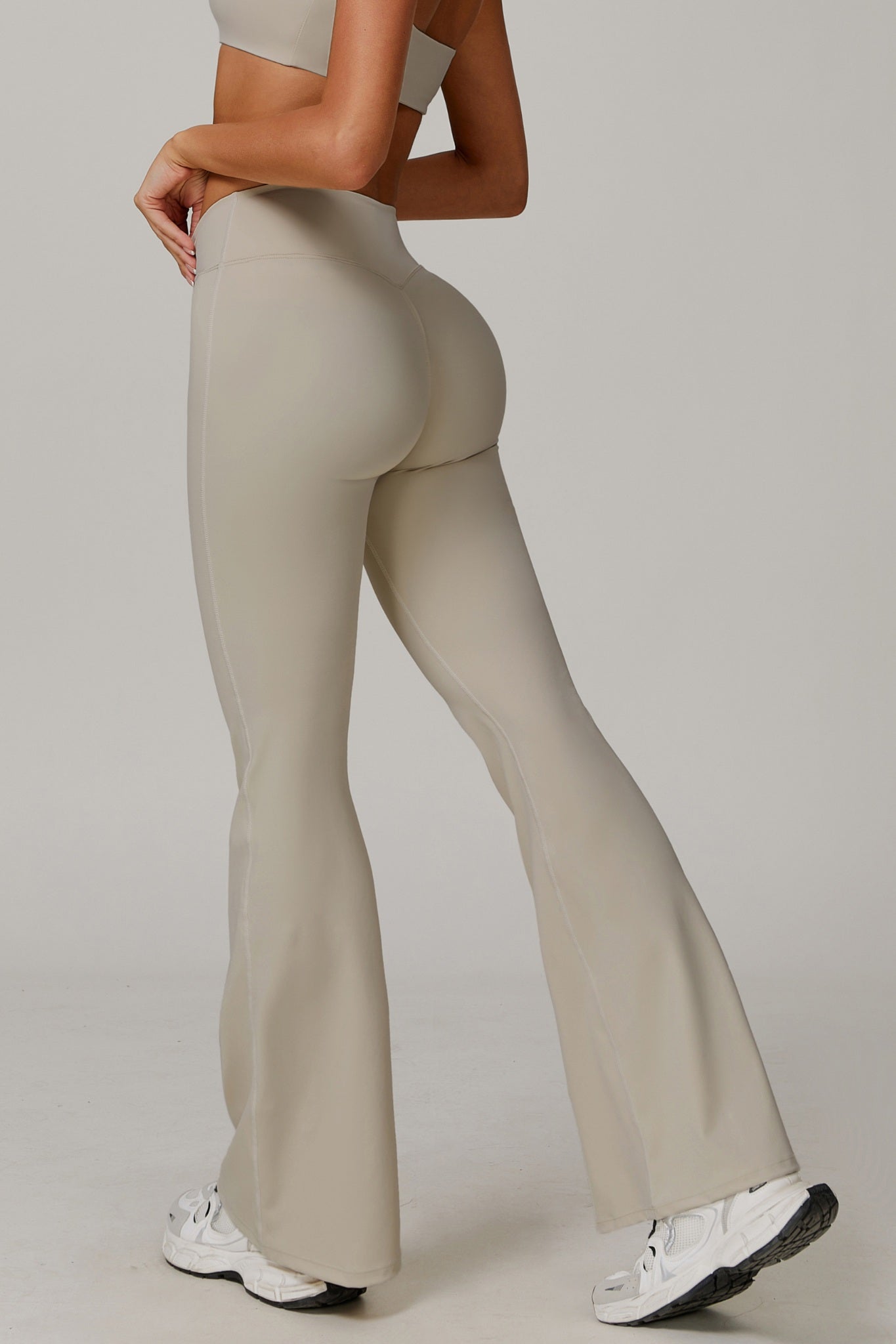 Evelyn Flare Leggings - Ivory - Maison and Aurora
