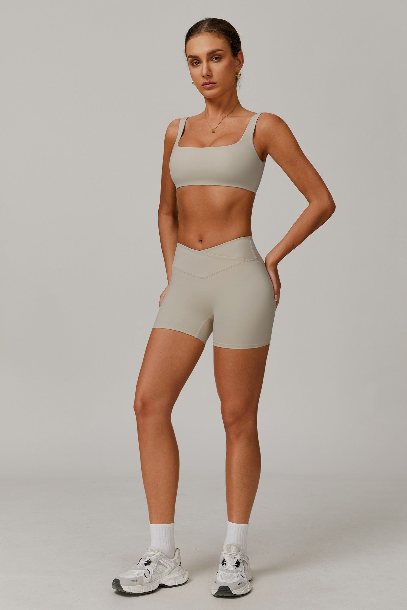 Evelyn Sports Bra - Ivory - Maison and Aurora