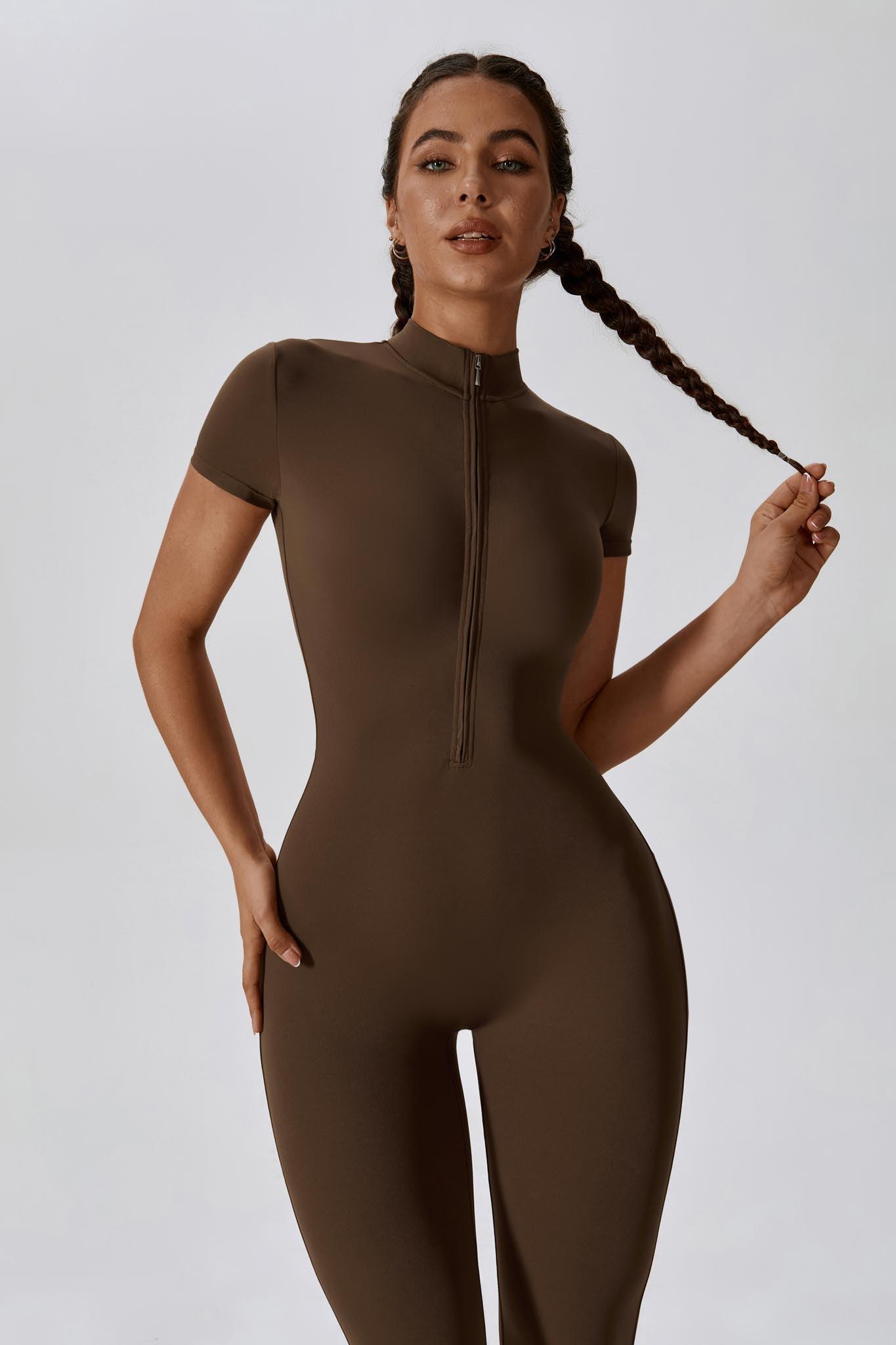 Hailey Jumpsuit - Cocoa - Maison and Aurora