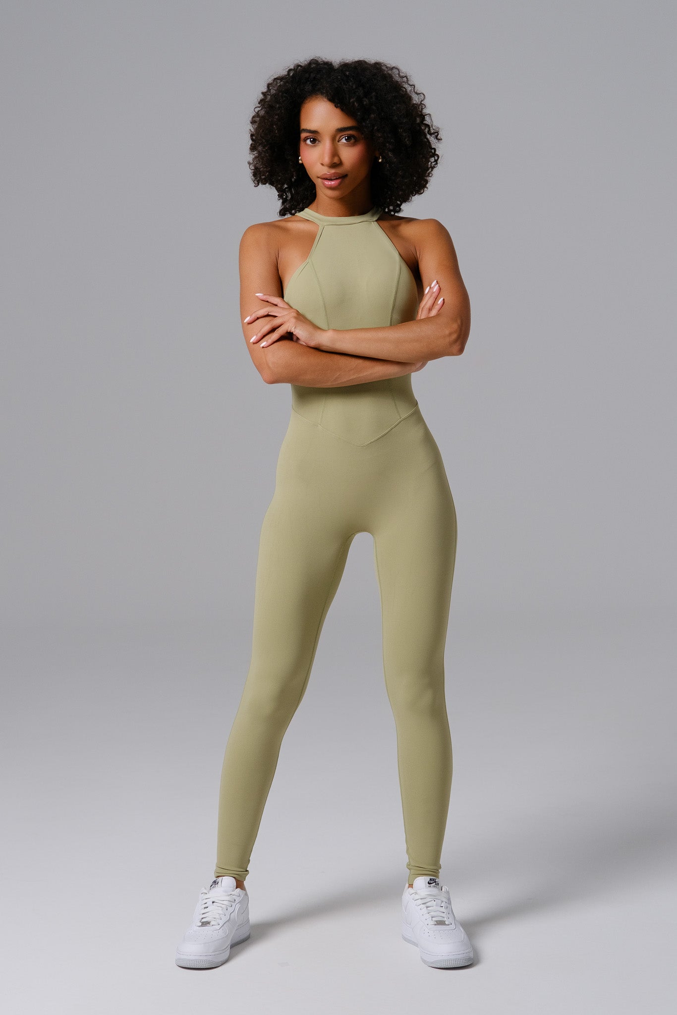 Isabella Jumpsuit - Pistachio - Maison and Aurora