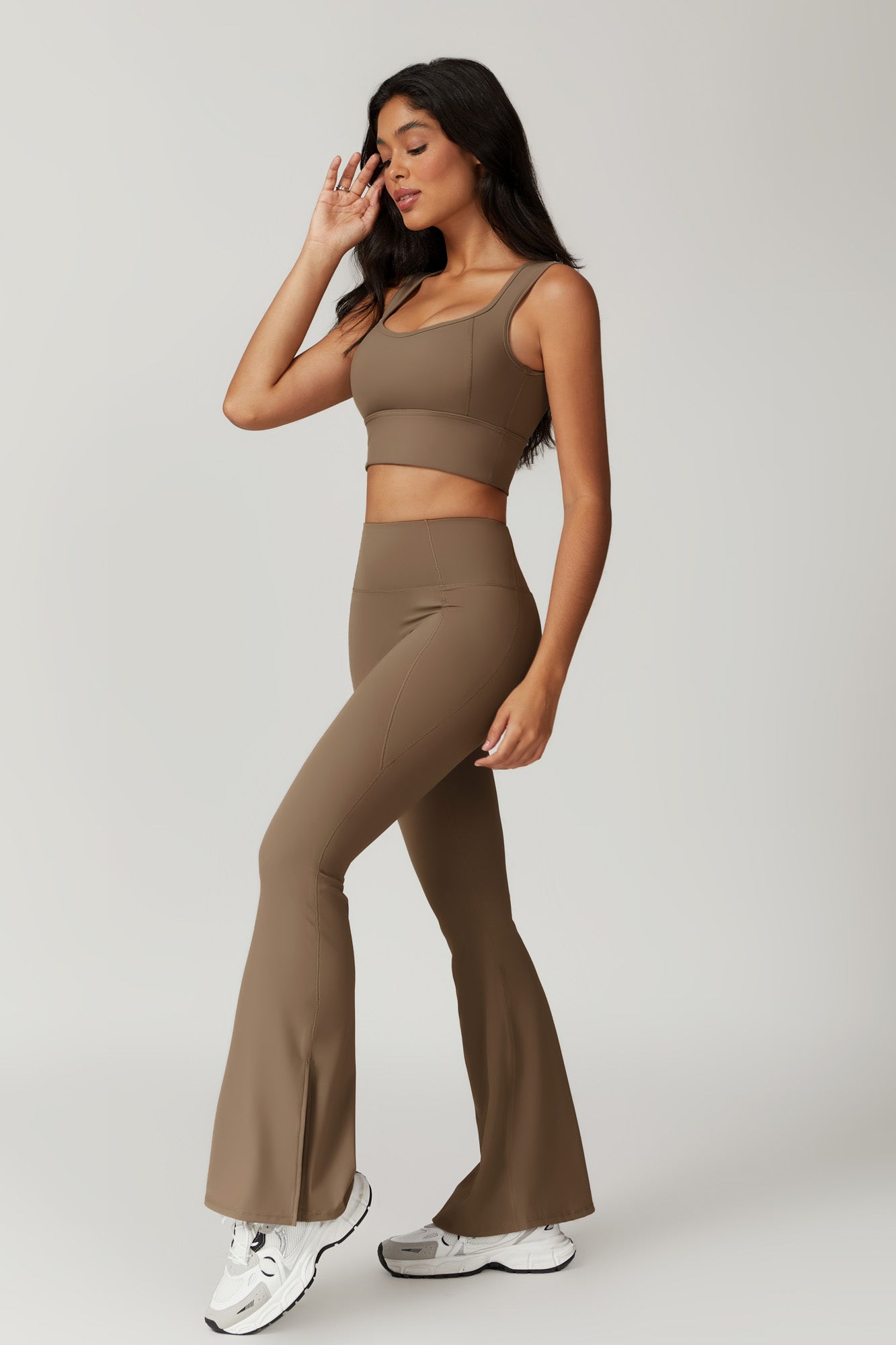 Isla Flare Leggings - Latte - Maison and Aurora