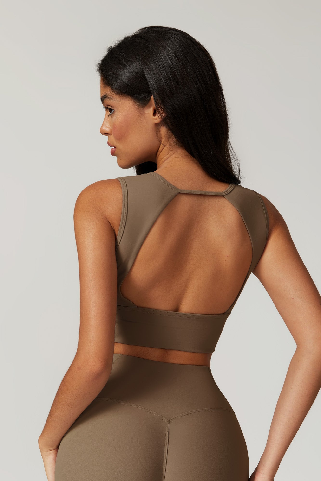 Isla Plunge Sports Bra - Latte - Maison and Aurora