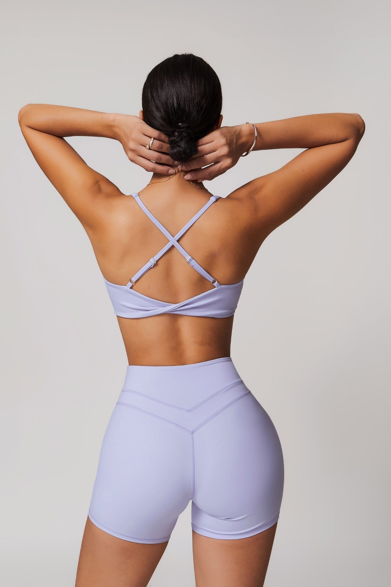 Alexa Shorts - Lavender - Maison and Aurora