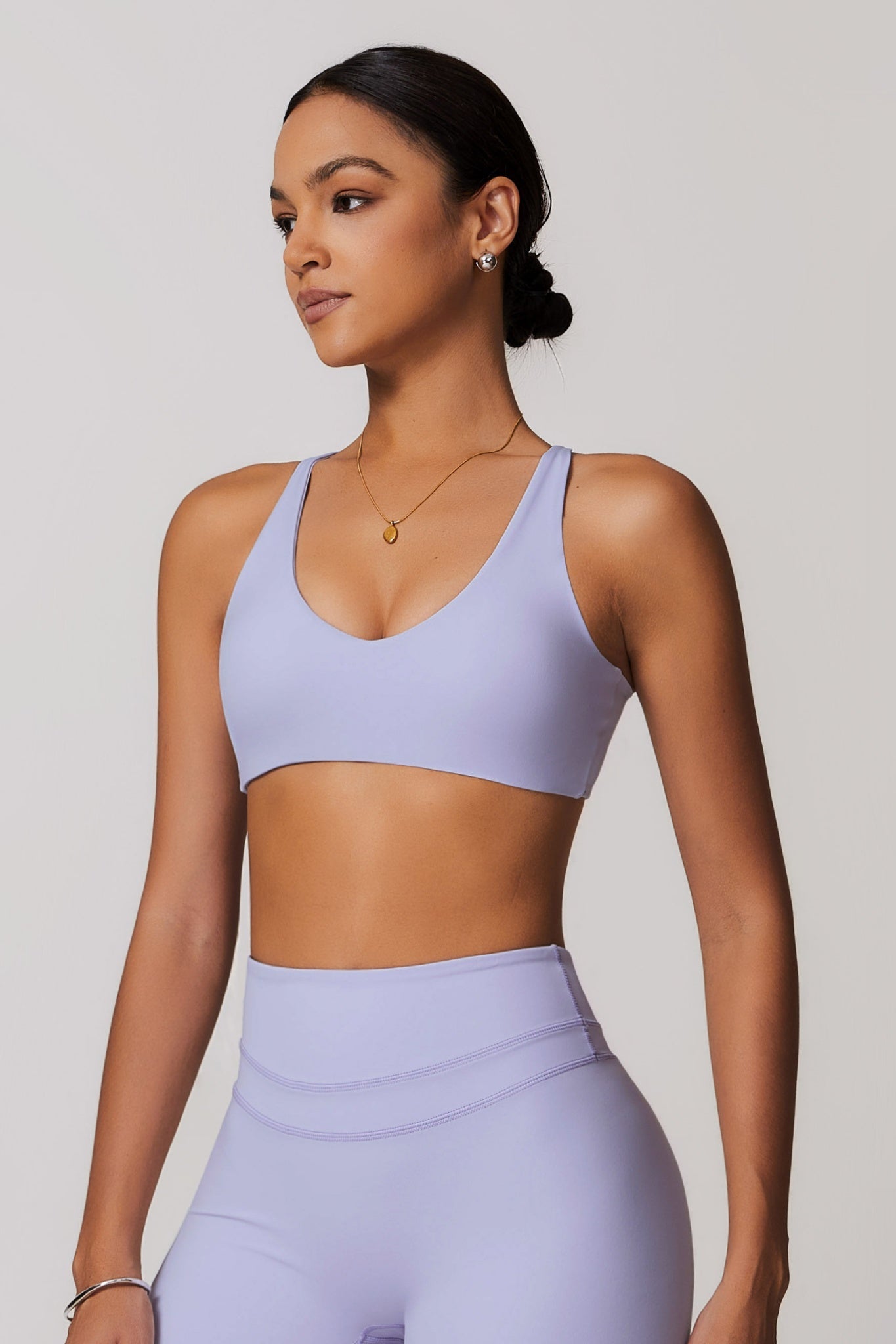 Alexa Sports Bra - Lavender - Maison and Aurora