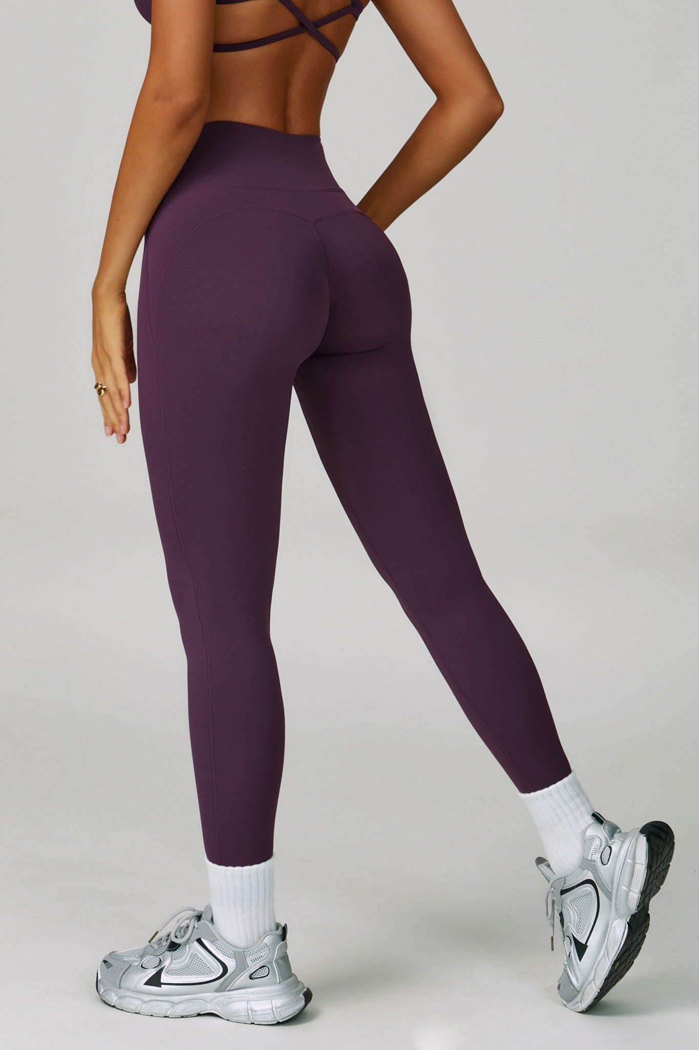 Esme Leggings - Aubergine - Maison and Aurora