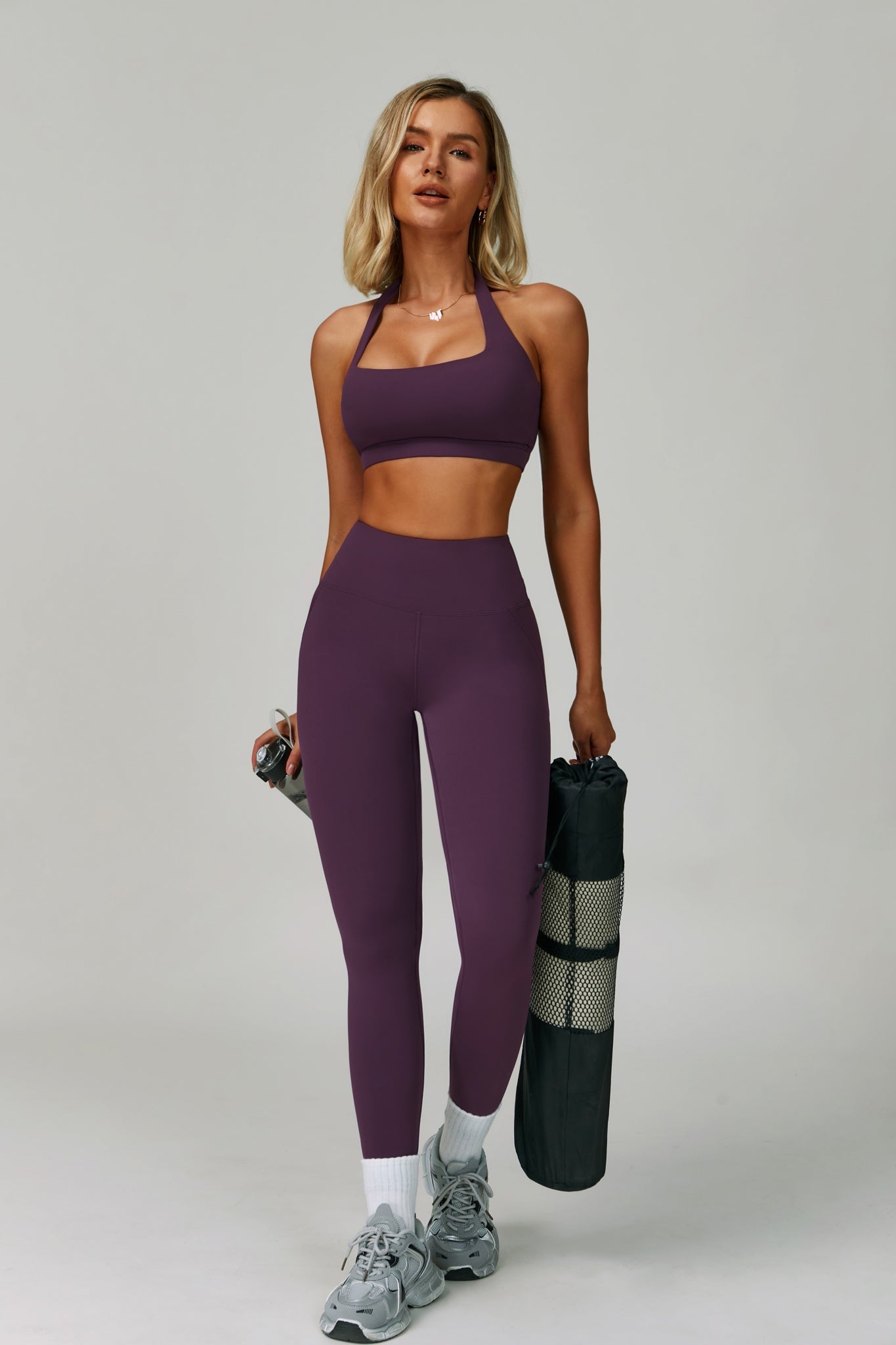 Esme Leggings - Aubergine - Maison and Aurora
